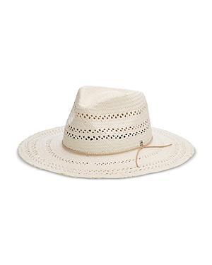 Womens Elle Perforated Straw Fedora Product Image
