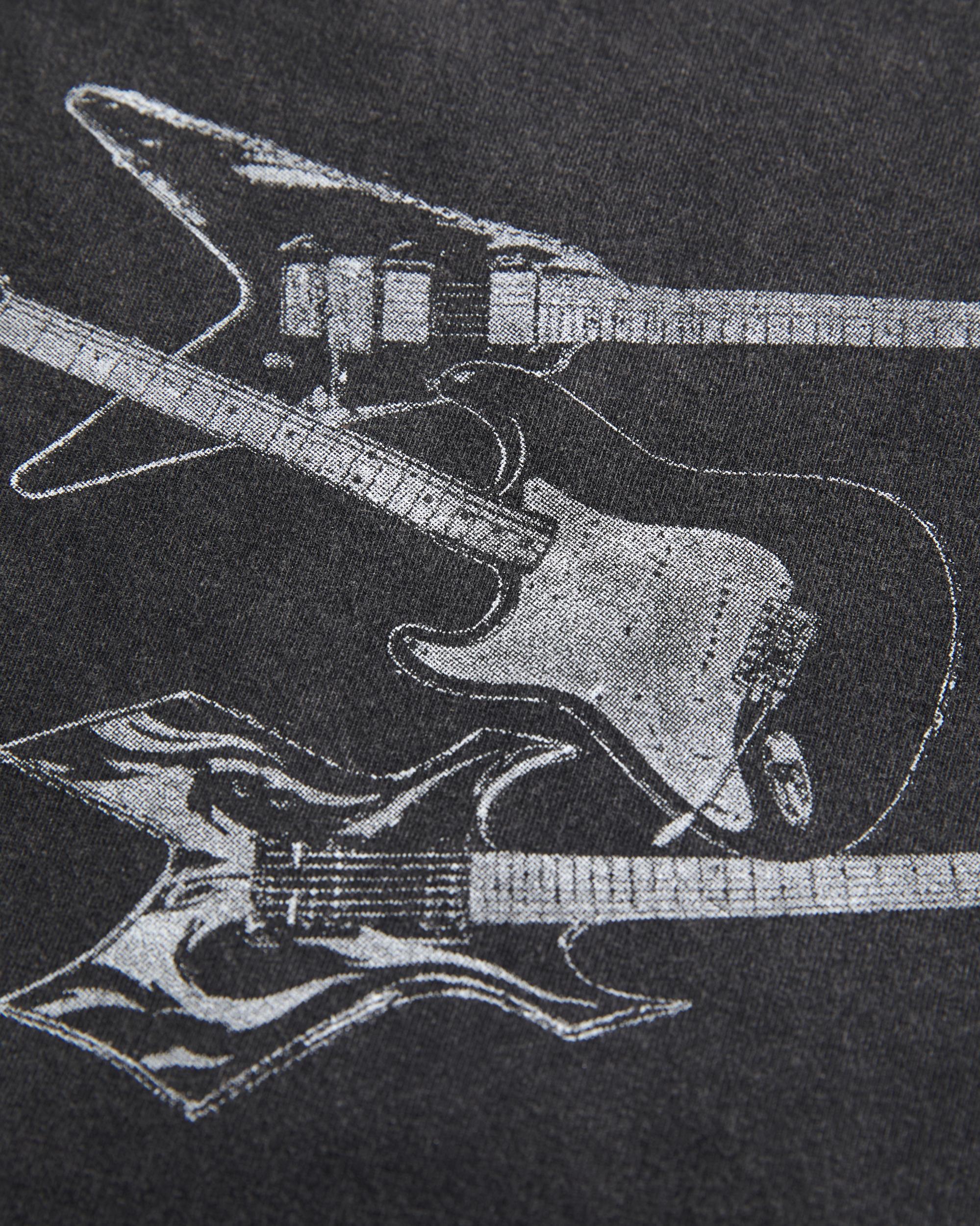 Twisted Off-the-Shoulder Guitar Graphic Tee Product Image