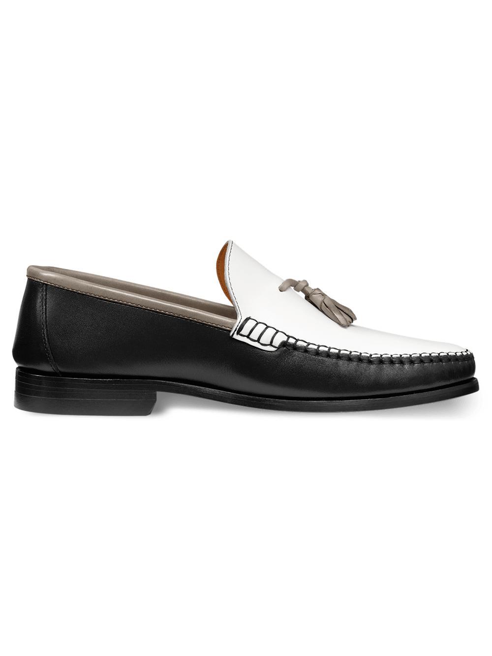 Branson Tassel Loafer - Black/white Product Image