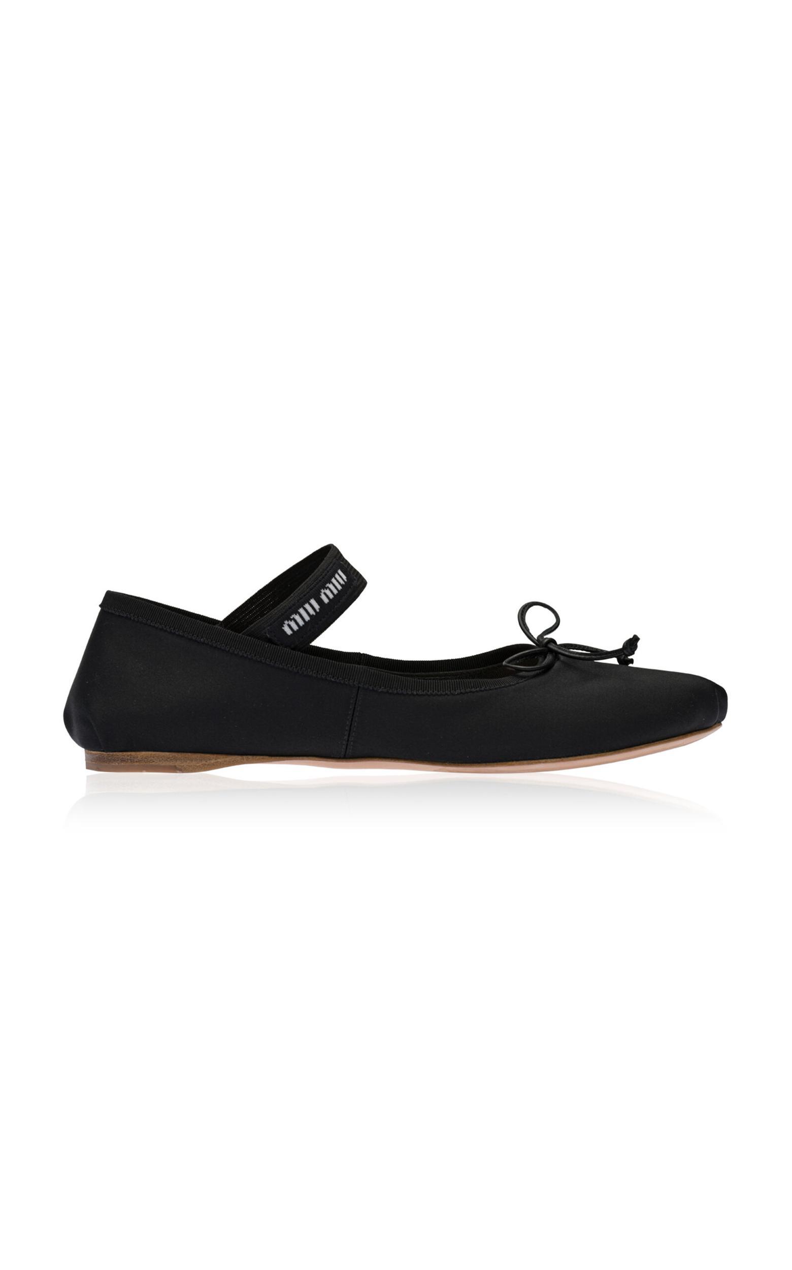 logo-strap ballerina shoes Product Image