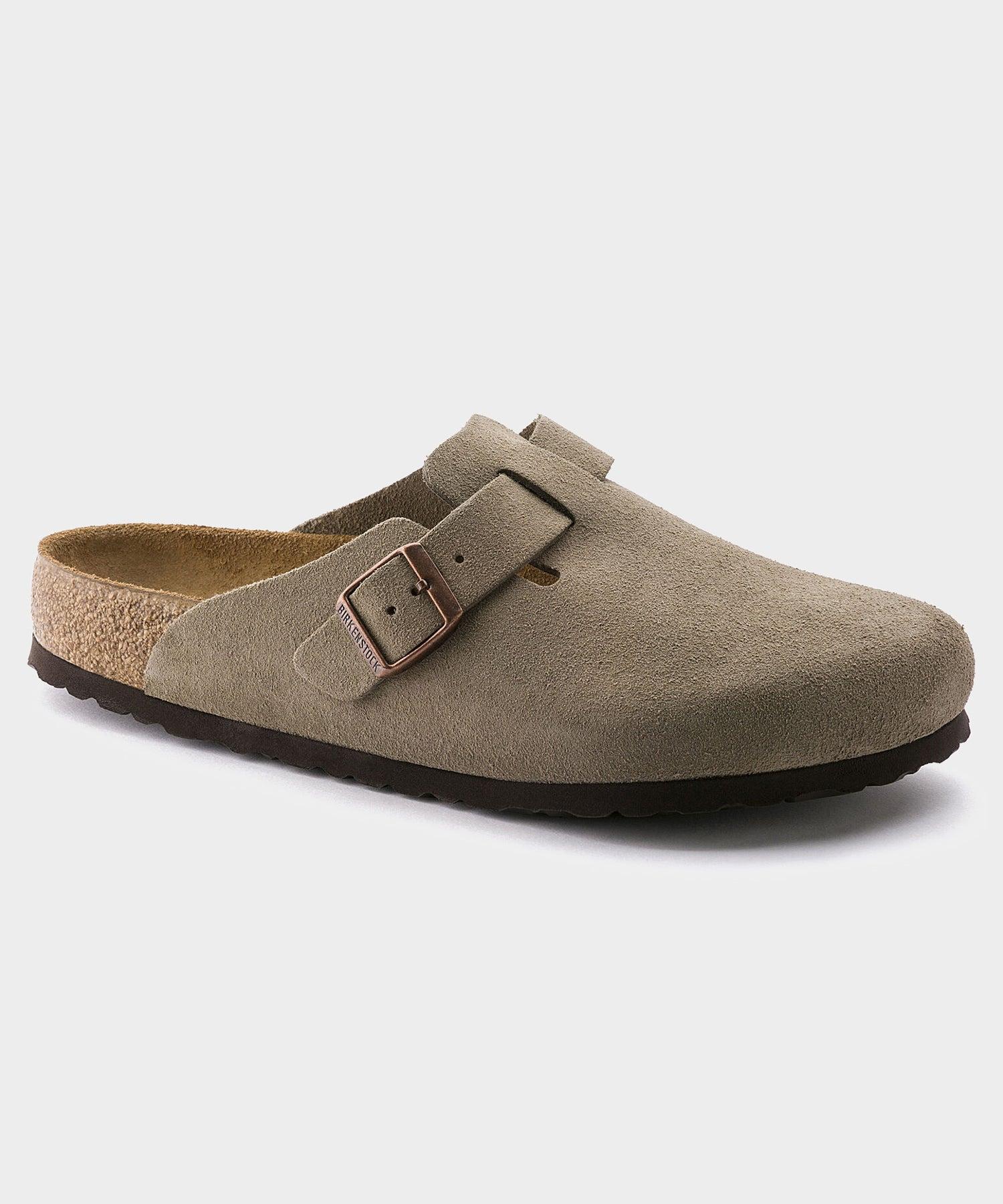 Birkenstock Mens Boston Suede Slide-On Soft Footbed Clogs Product Image
