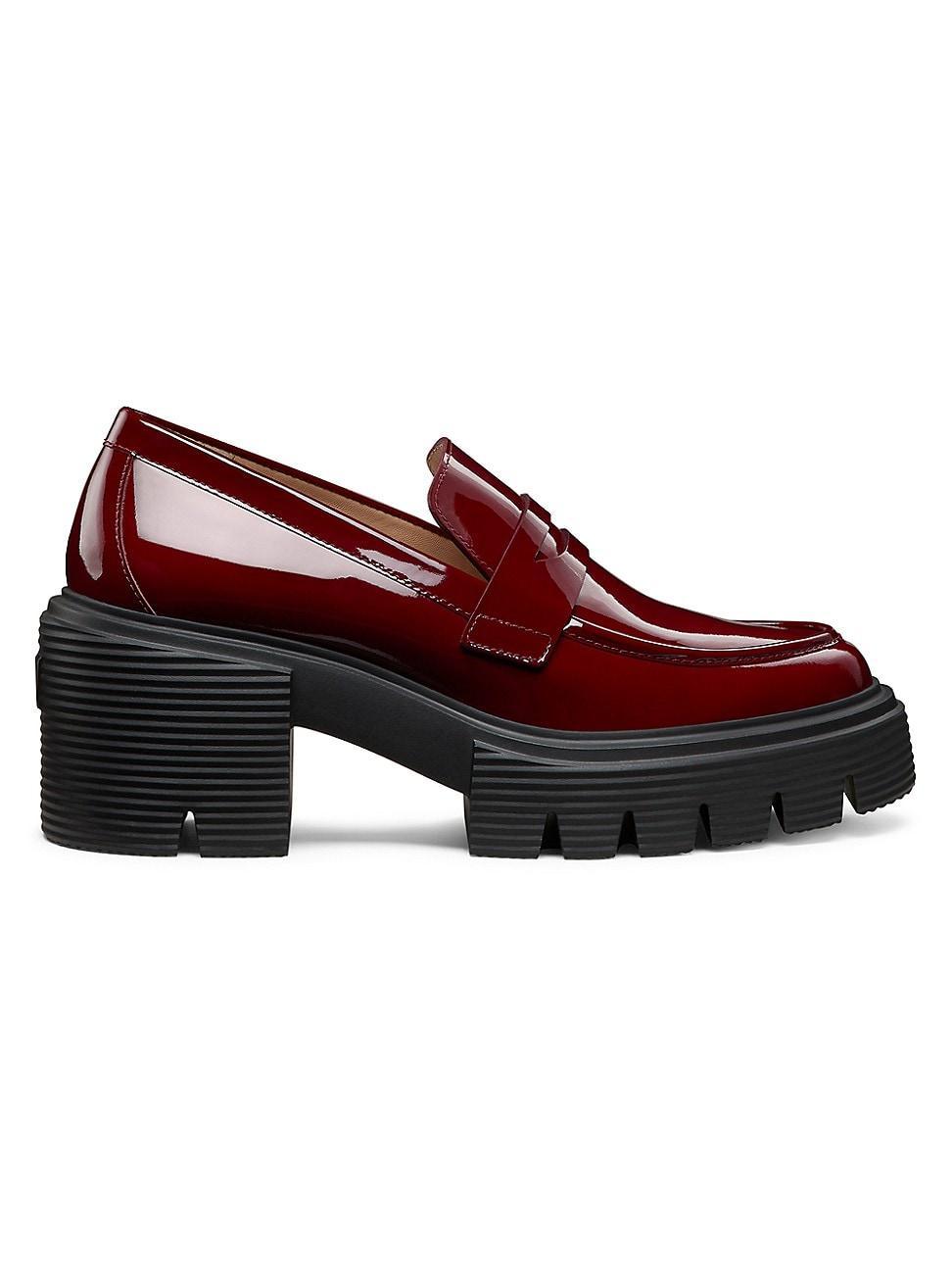 Soho Patent Lug-Sole Penny Loafers Product Image