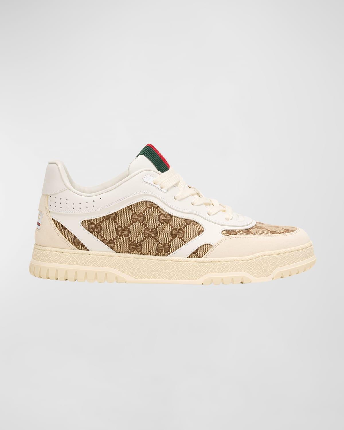 Mens Re-Web GG Supreme Canvas and Leather Sneakers Product Image