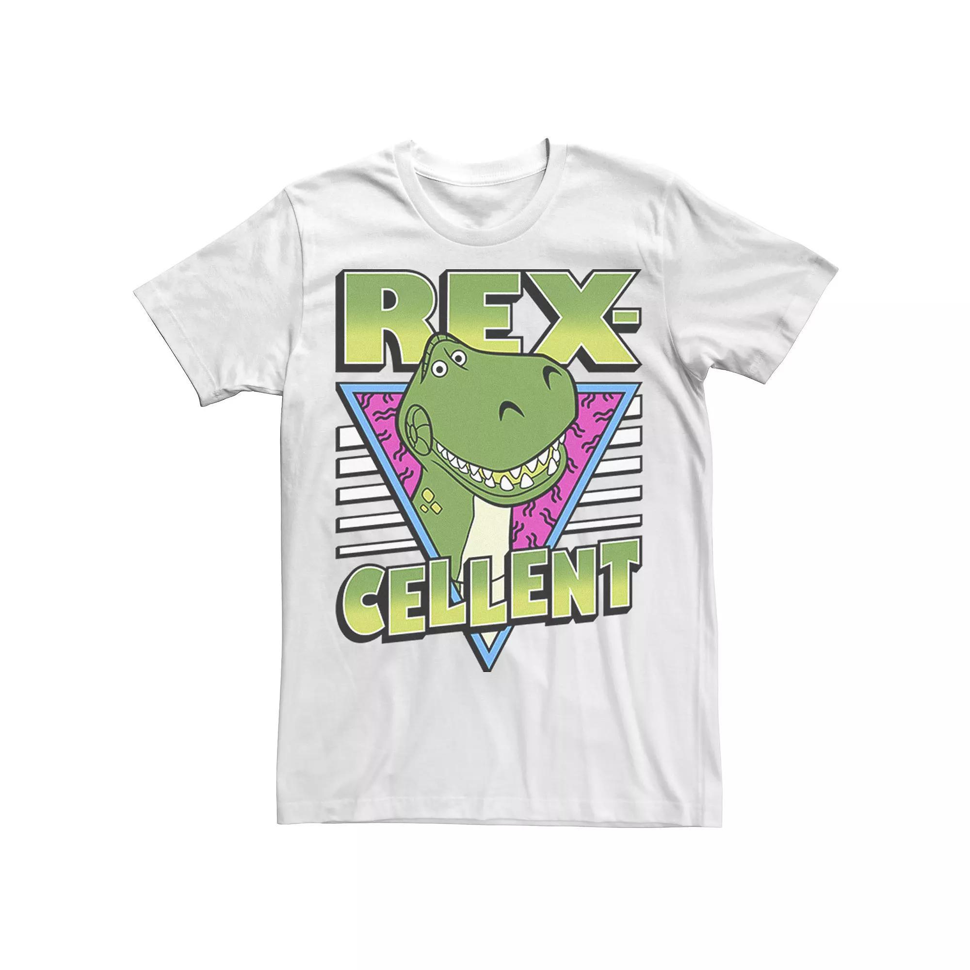 Disney / Pixar's Toy Story 4 Men's Retro Rex-cellent Portrait Tee, Size: Large, White Product Image