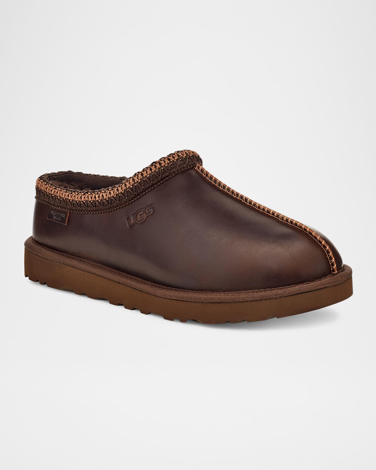 Men's Tasman Leather Winter Mule Slippers Product Image