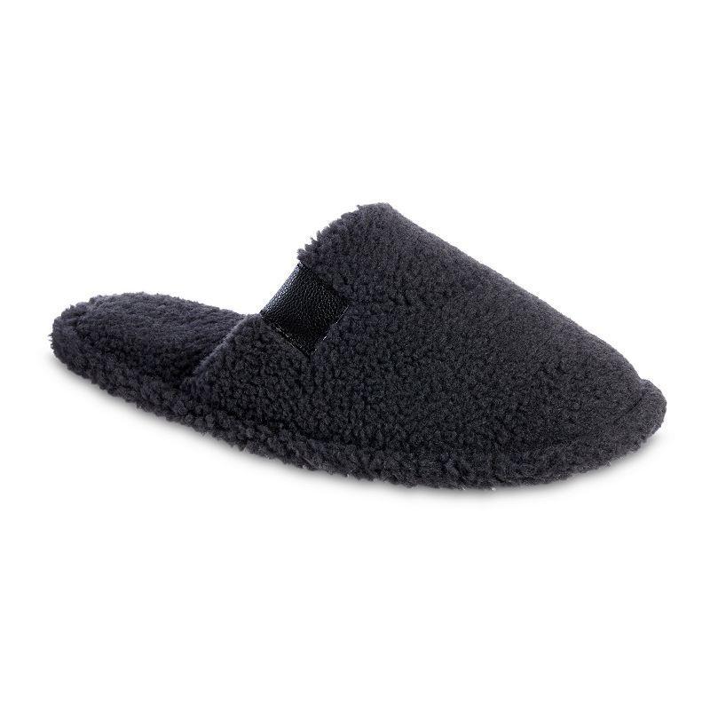 Isotoner Mens Garrett Berber Scuff Slippers - Dark Brown XL Product Image