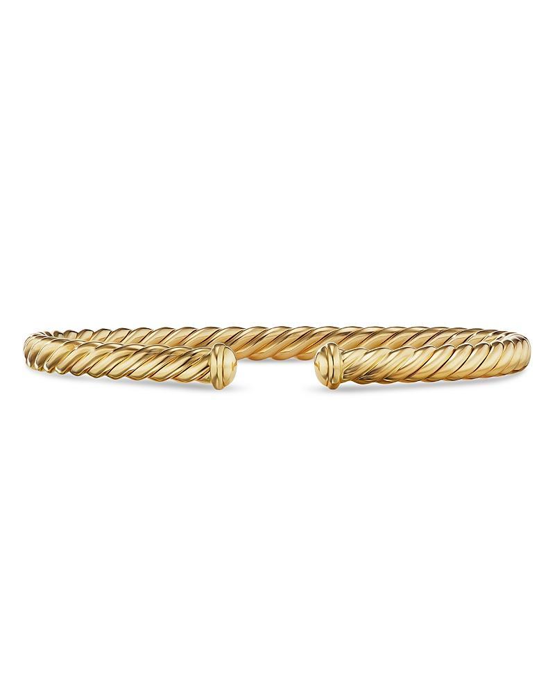 David Yurman 18K Yellow Gold Cablespira Cuff Bracelet Product Image