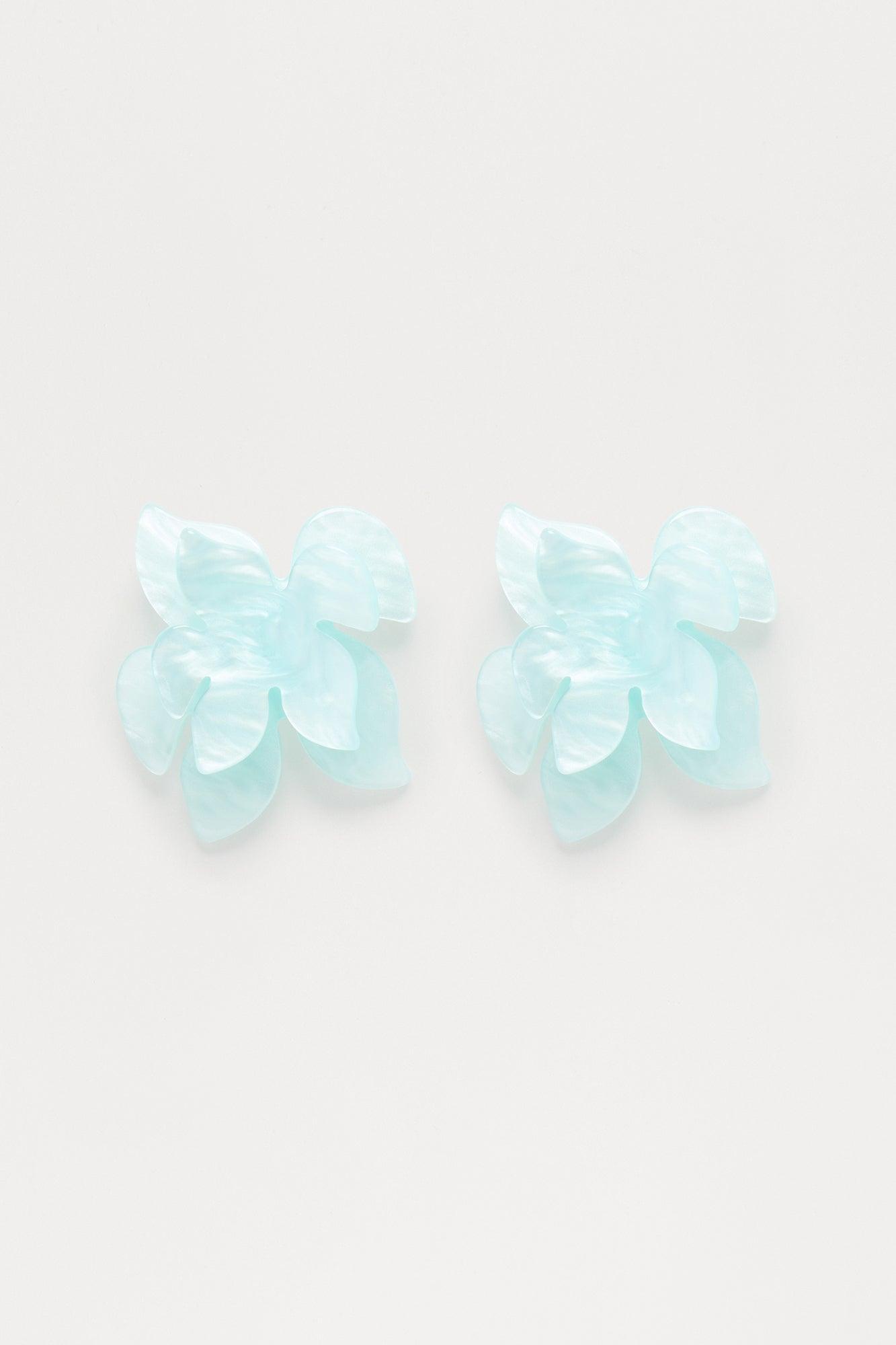 Ocean Spray Earrings - Blue Product Image
