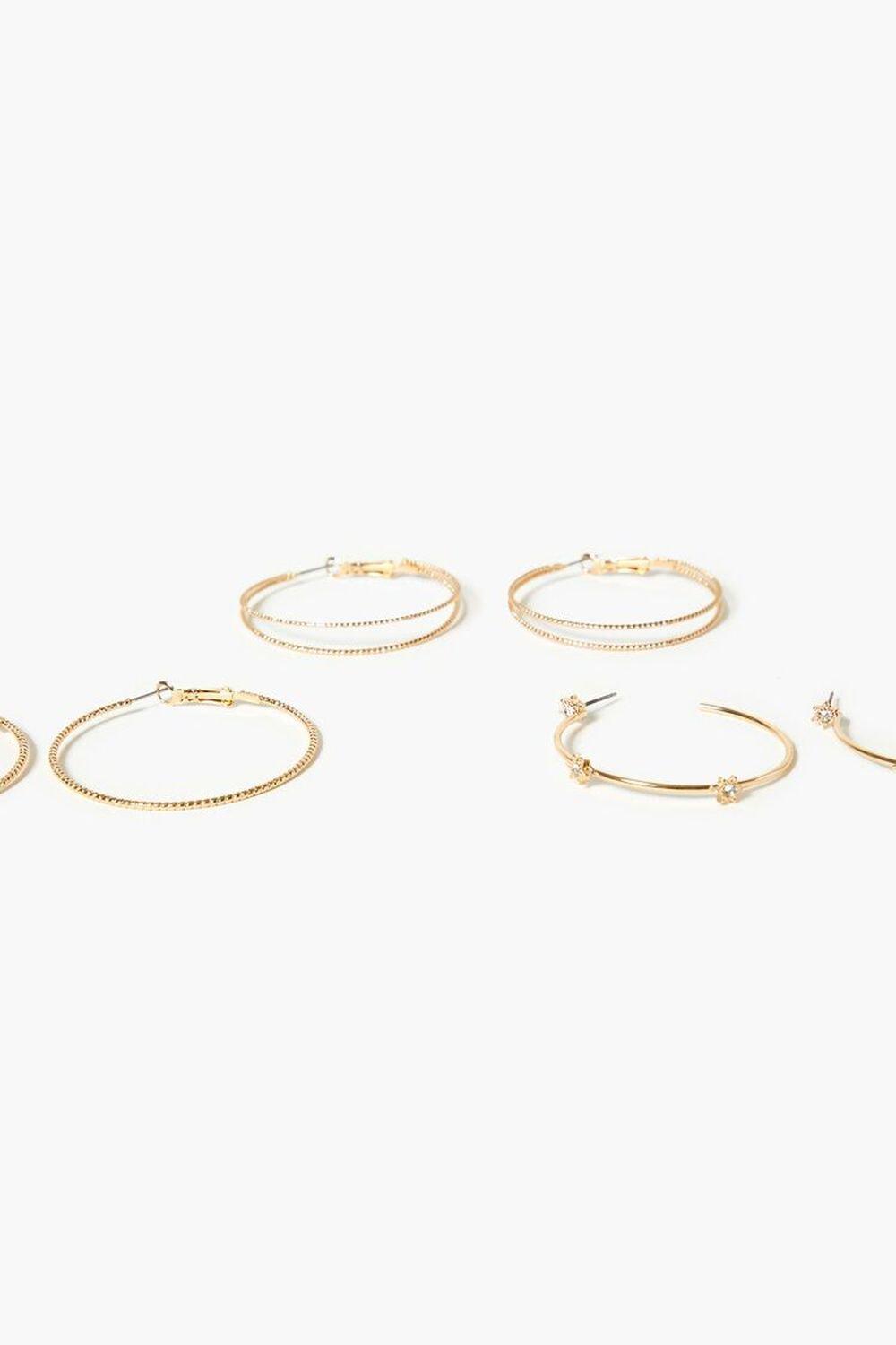 Rhinestone Hoop Earring Set | Forever 21 Product Image