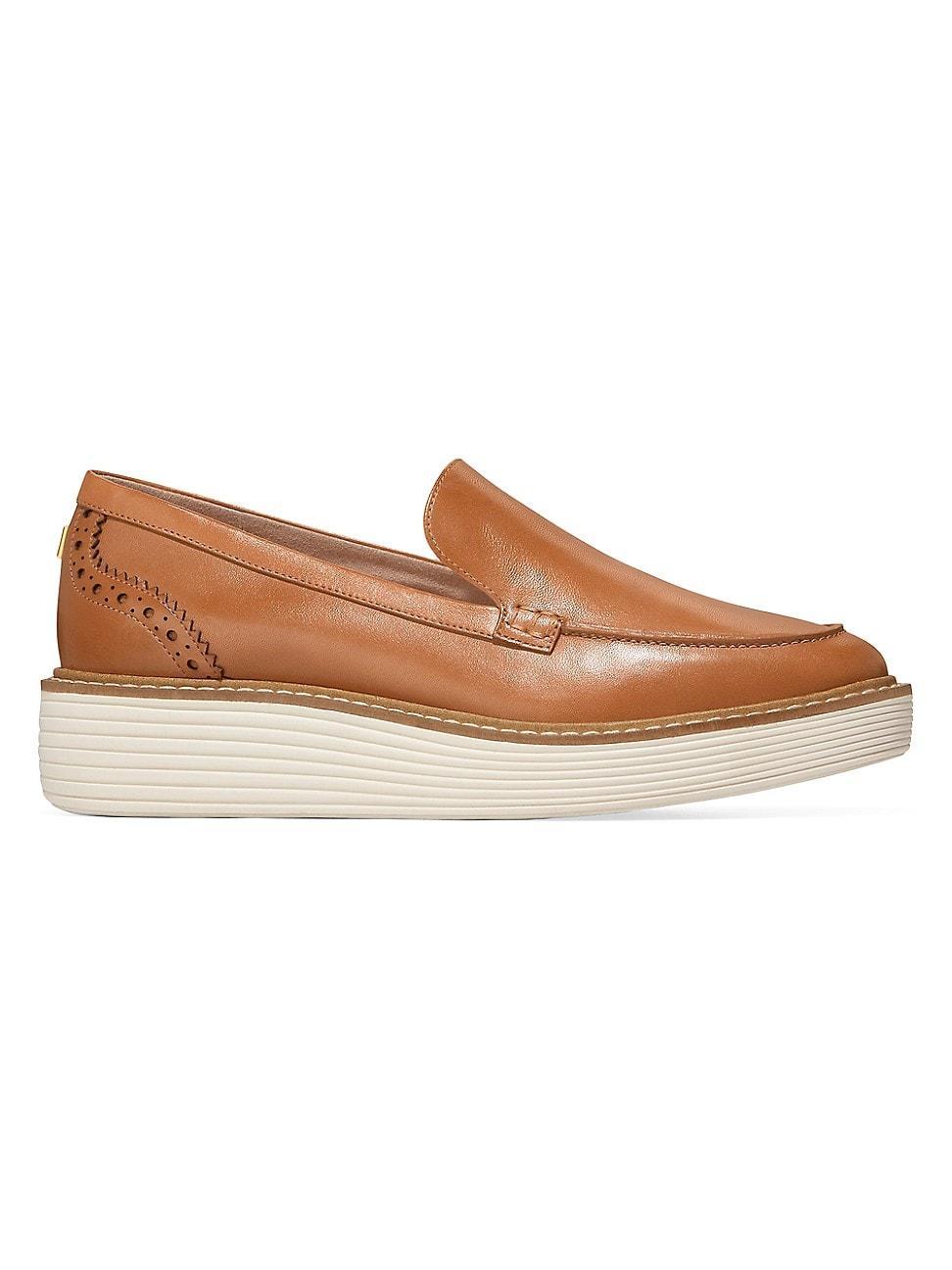 Cole Haan Womens Originalgrand Platform Venetian Loafer - Brown Size 10 Product Image