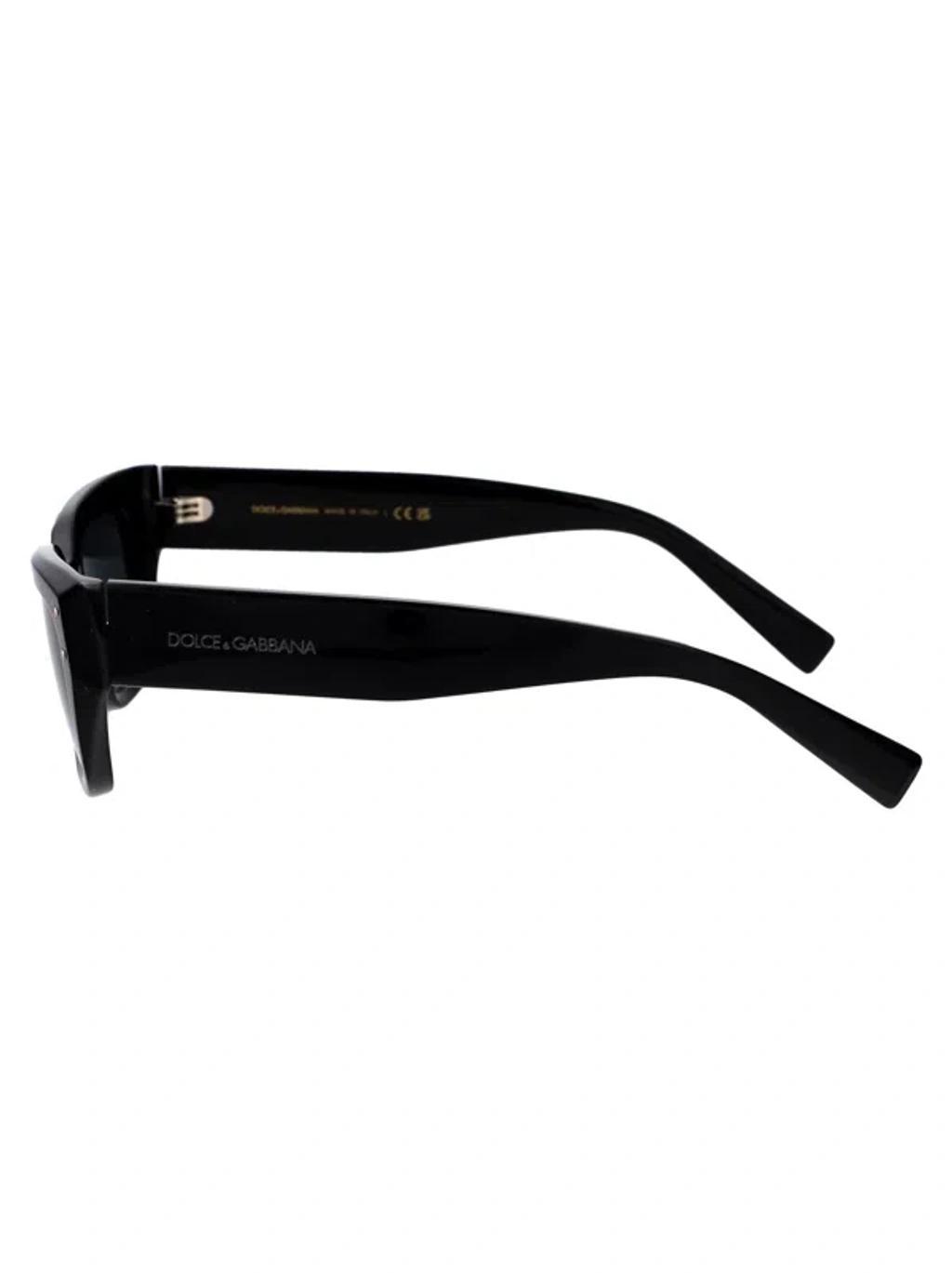 DOLCE & GABBANA Logo-print Sunglasses In Black Product Image