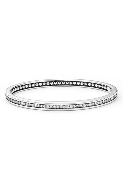 LAGOS Caviar Spark Diamond Bangle In Silver Product Image