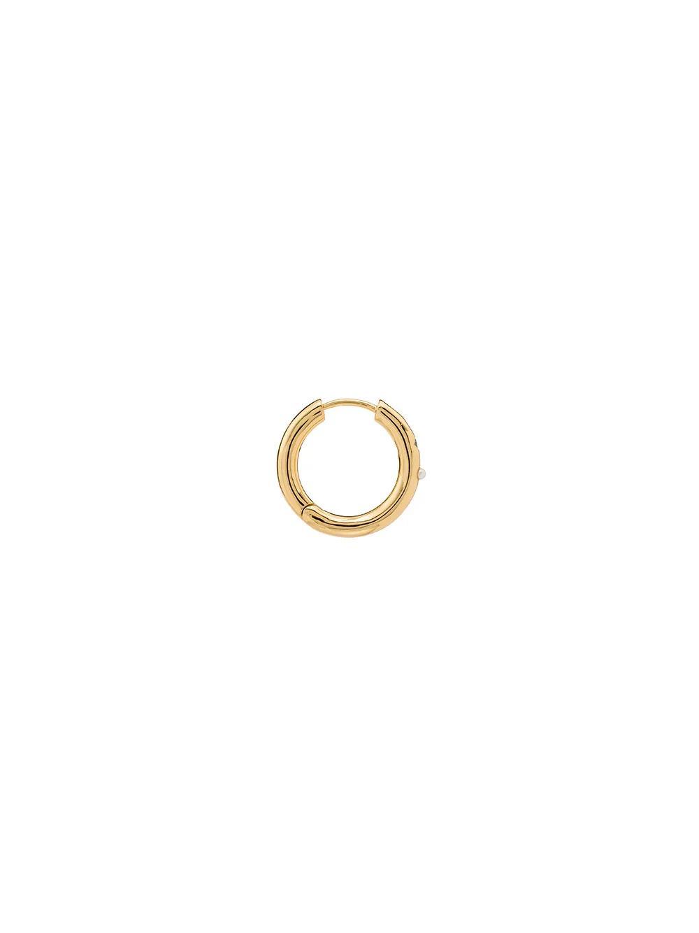 18kt gold-plated Brigitte pearl hoop earrings Product Image