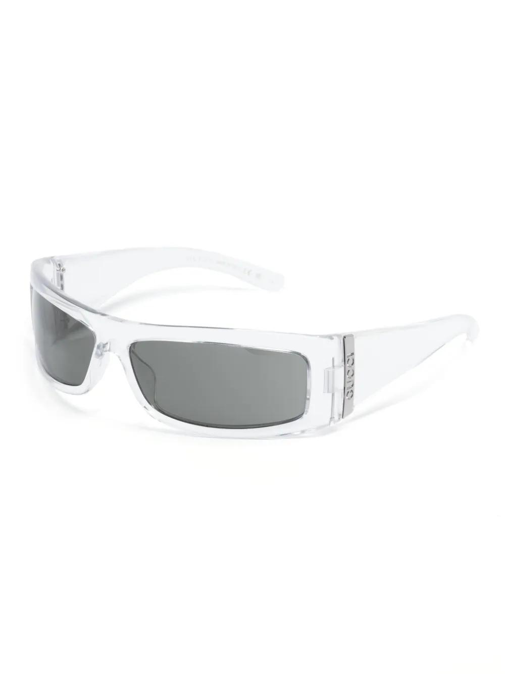 rectangular-frame tinted sunglasses Product Image