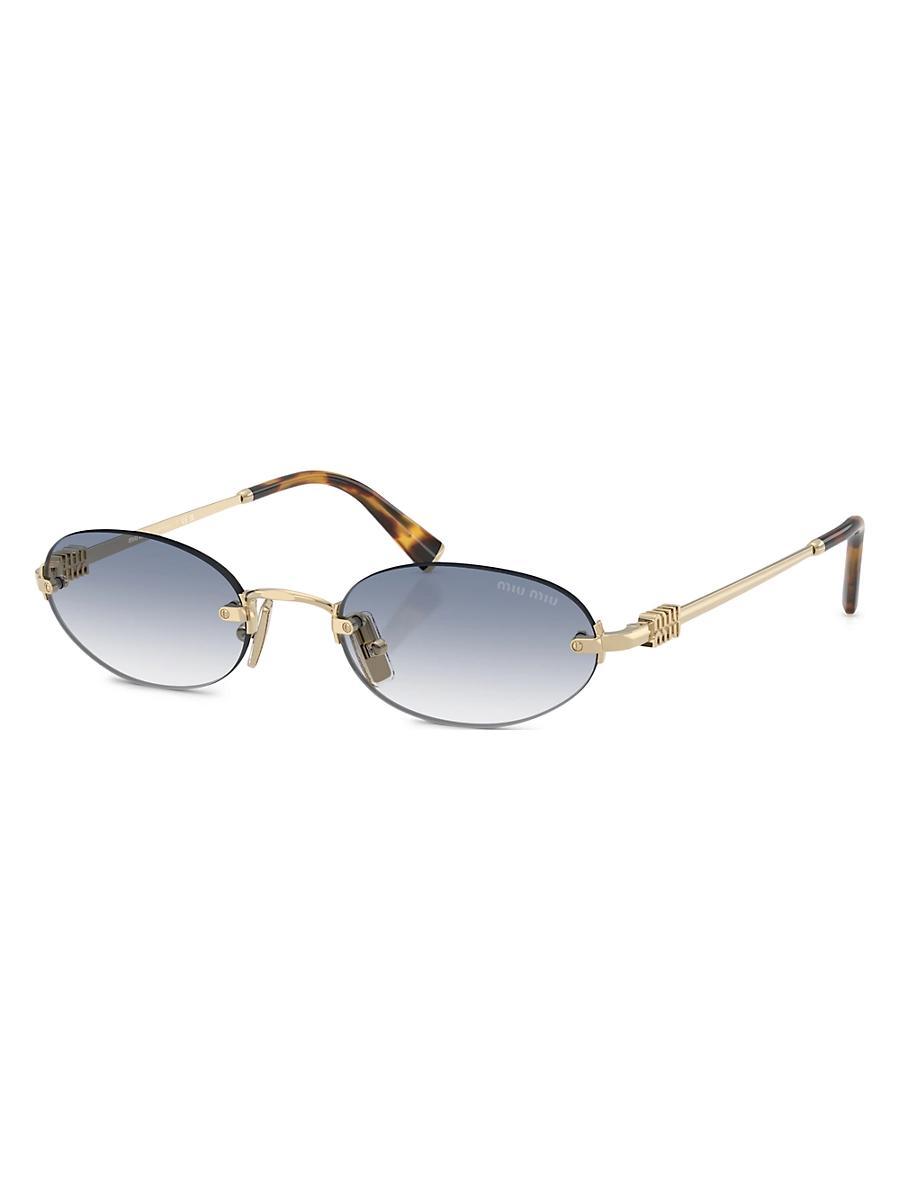 Womens 51MM Oval Sunglasses Product Image