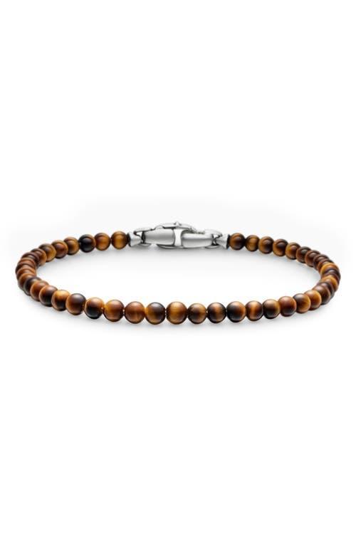 Mens Spiritual Beads Bracelet in Tigers Eye Product Image