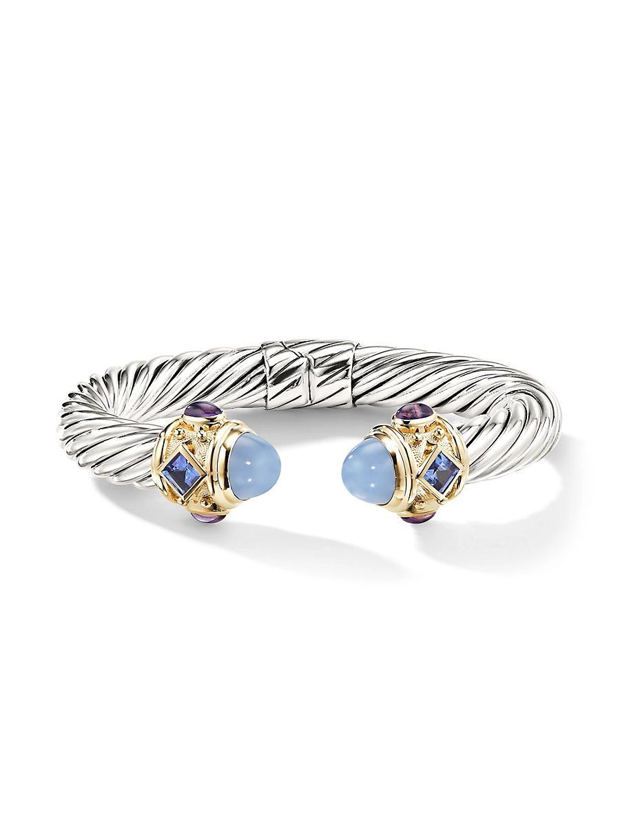 Womens Renaissance Classic Cable Bracelet in Sterling Silver Product Image