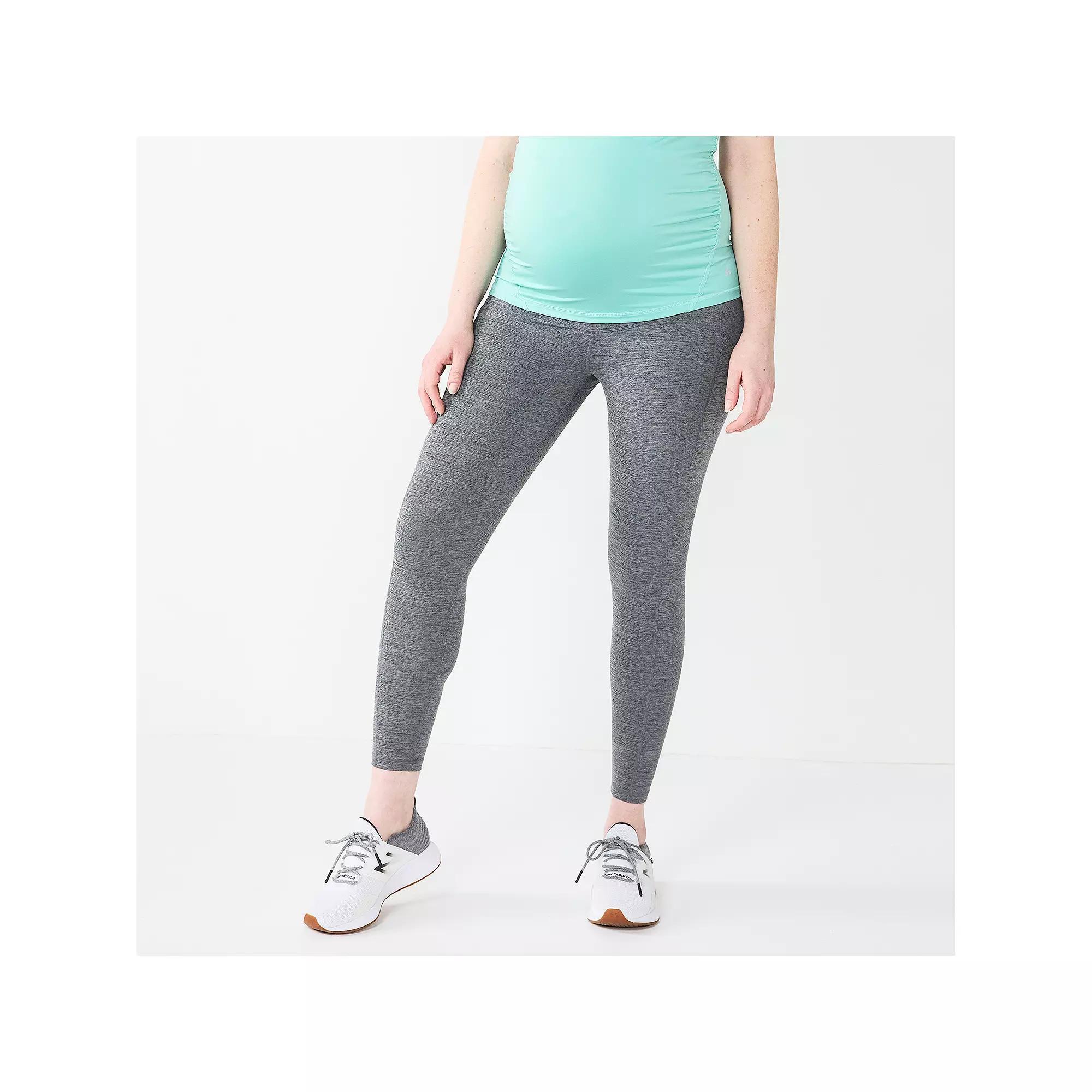 Maternity Tek Gear® Ultrastretch 7/8 Leggings, Women's, Size: XS, Grey Sd Product Image