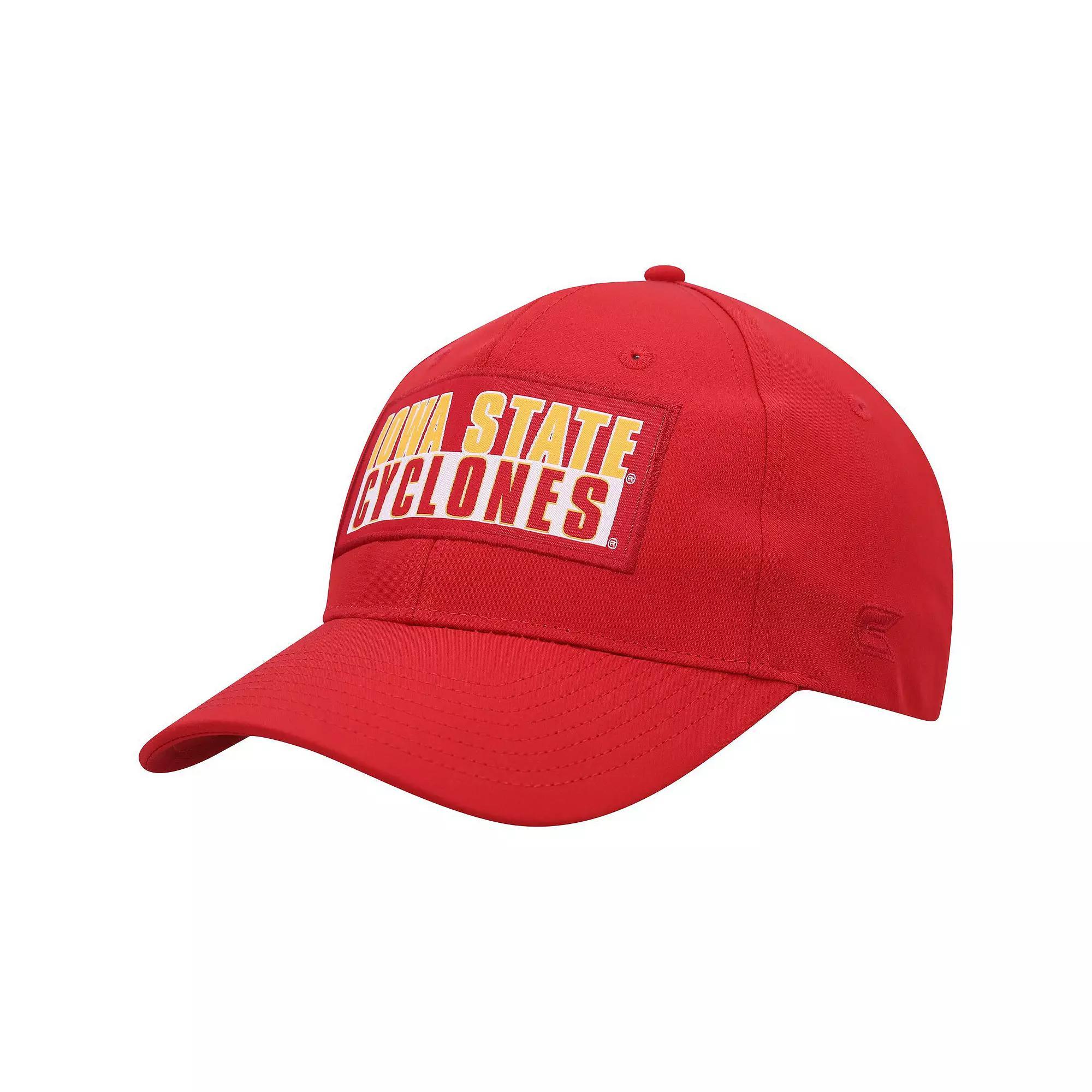 Men's Colosseum  Cardinal Iowa State Cyclones Positraction Snapback Hat, Red Product Image