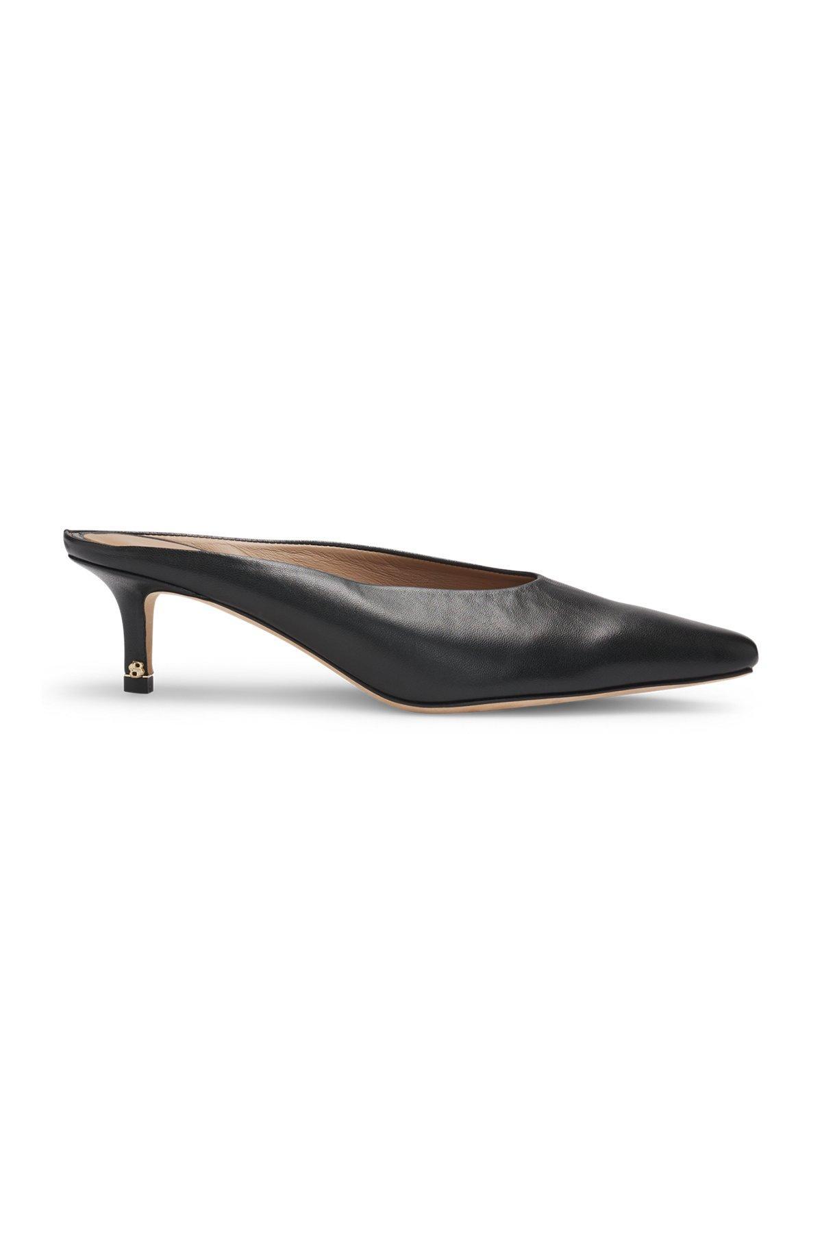 BOSS - Backless mules in nappa leather - Black Product Image