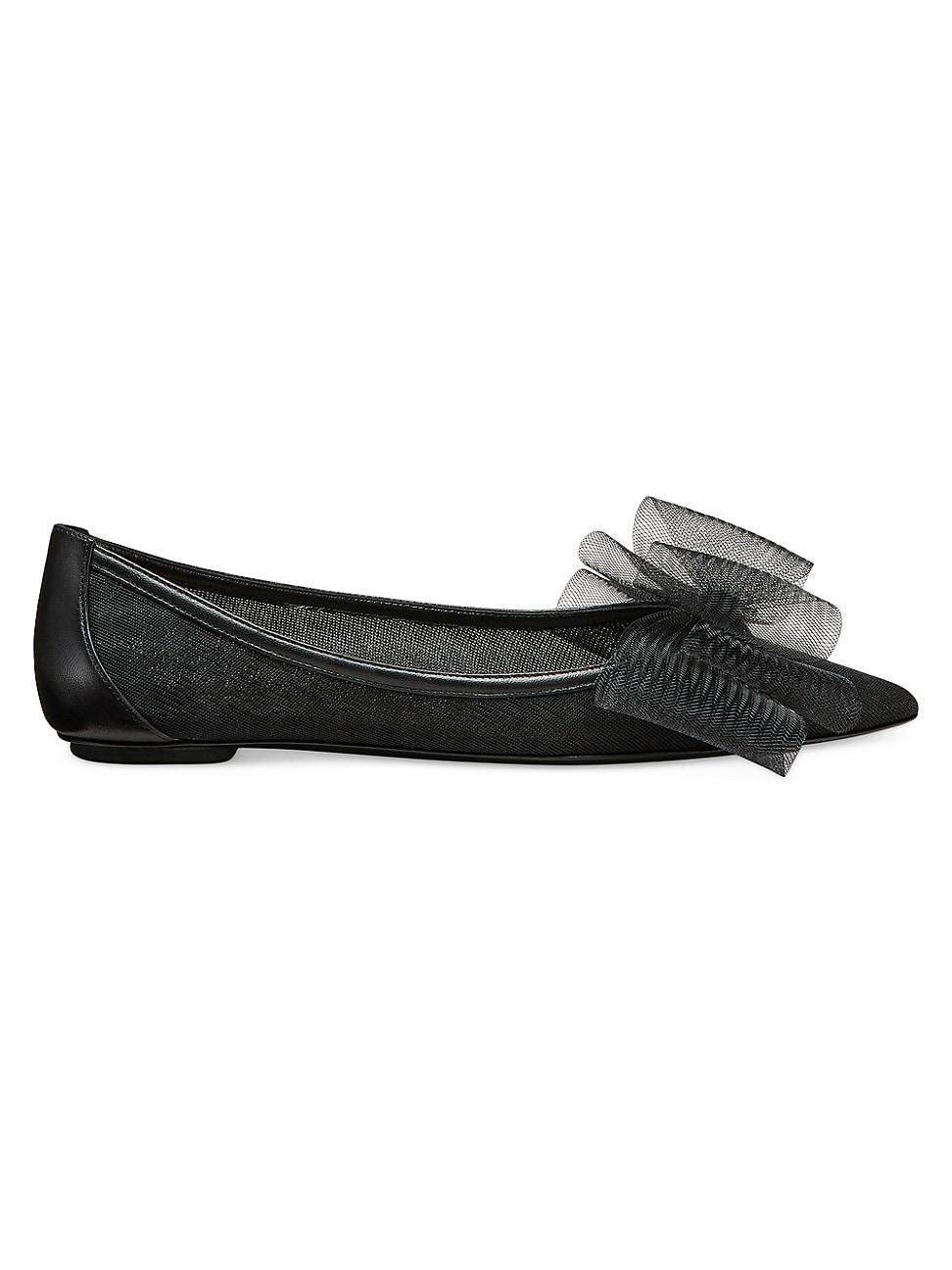 Stuart Weitzman Womens Blushing Bow Flats Product Image