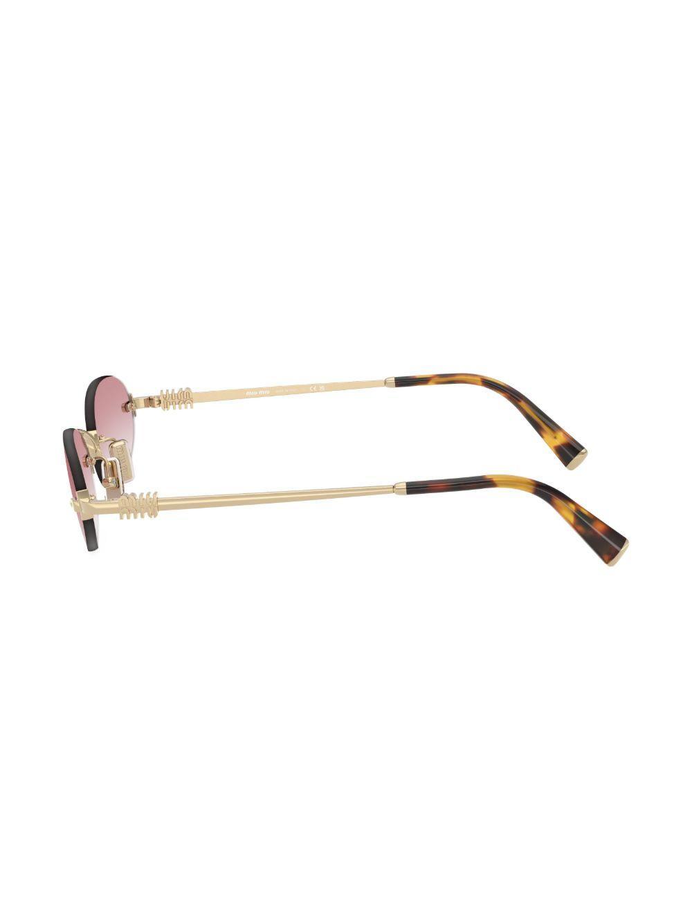 Greca-detail cat eye-frame sunglasses Product Image