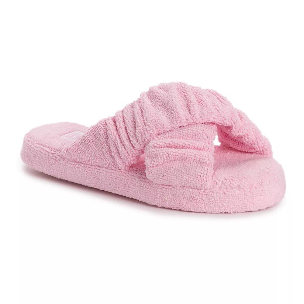 MUK LUKS Maelle Womens Criss-Cross Slippers Product Image