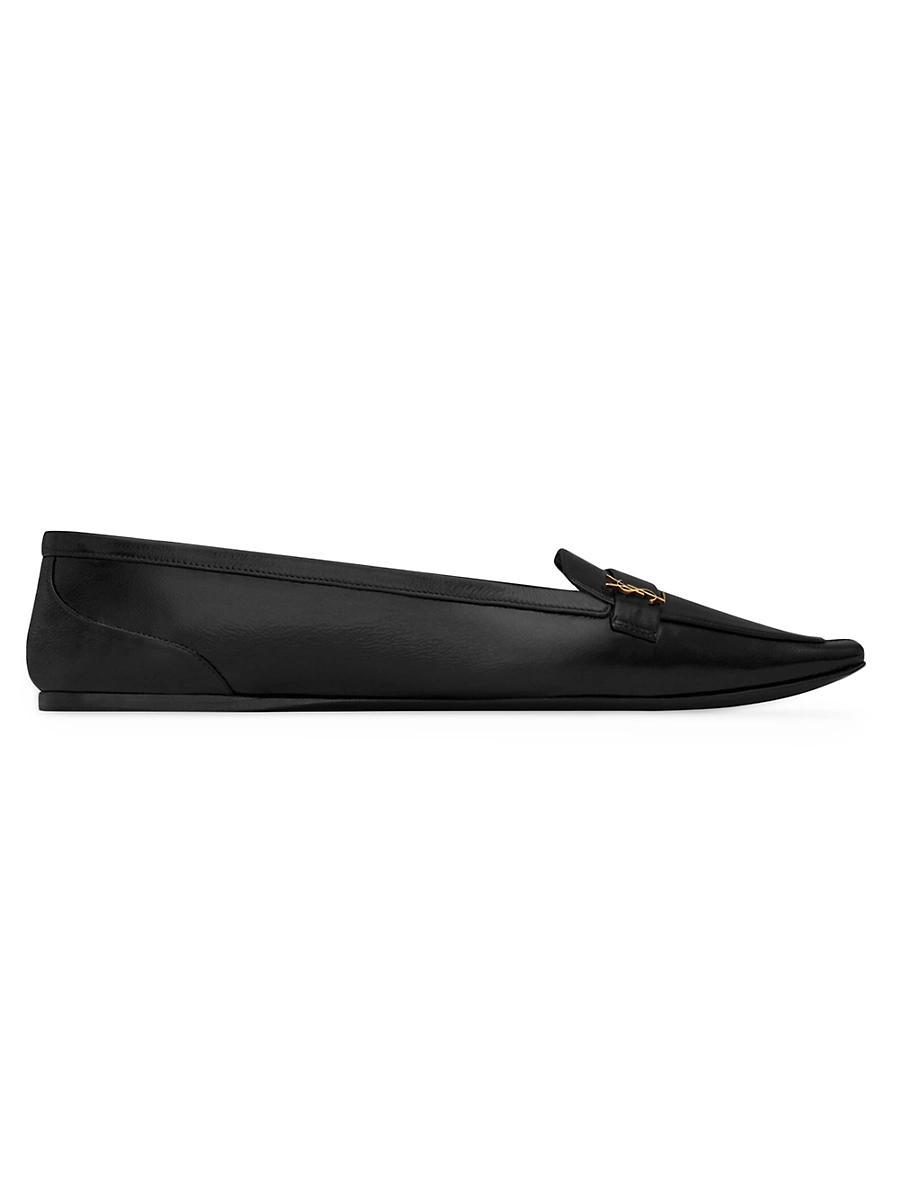 Marcie Leather Ballerina Flats Product Image