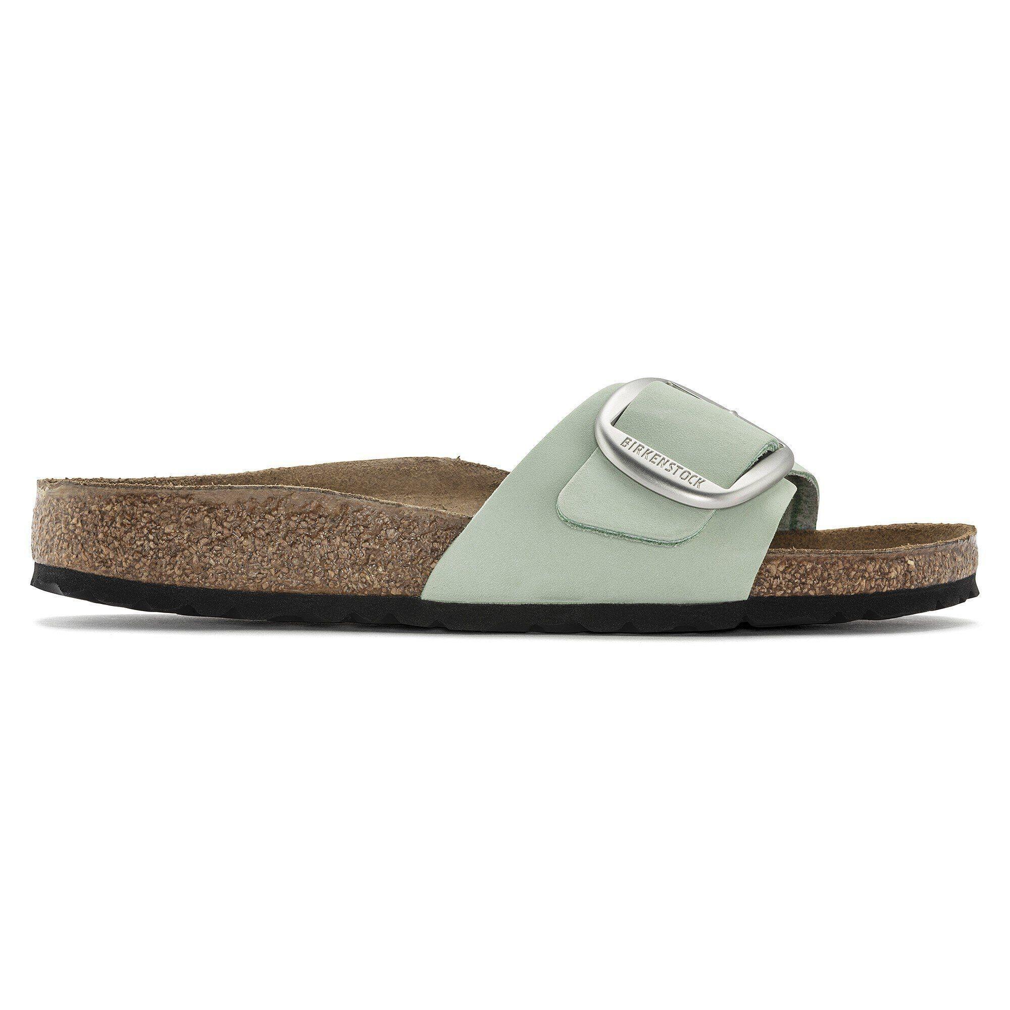 Madrid Big Buckle Nubuck Leather Ecru Product Image
