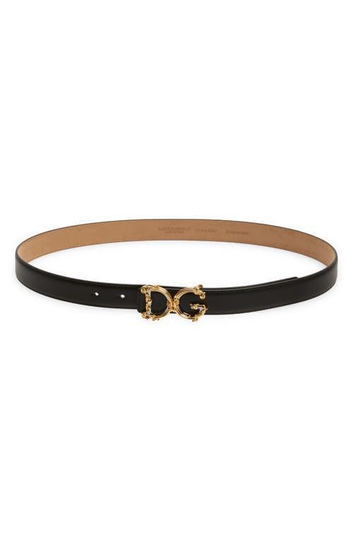 Womens Baroque Logo Leather Belt Product Image