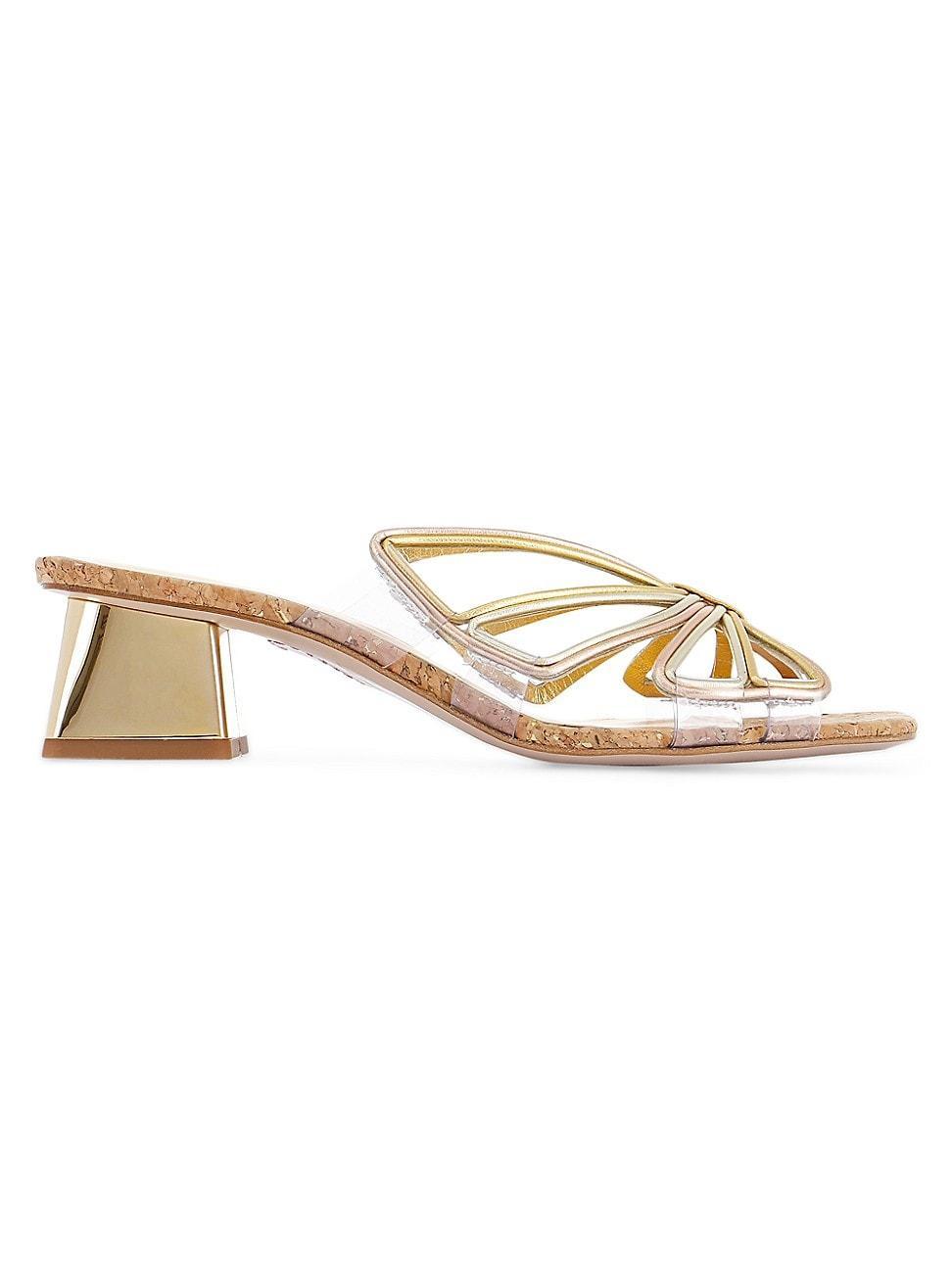 Ines Leather Logo Mule Sandals Product Image