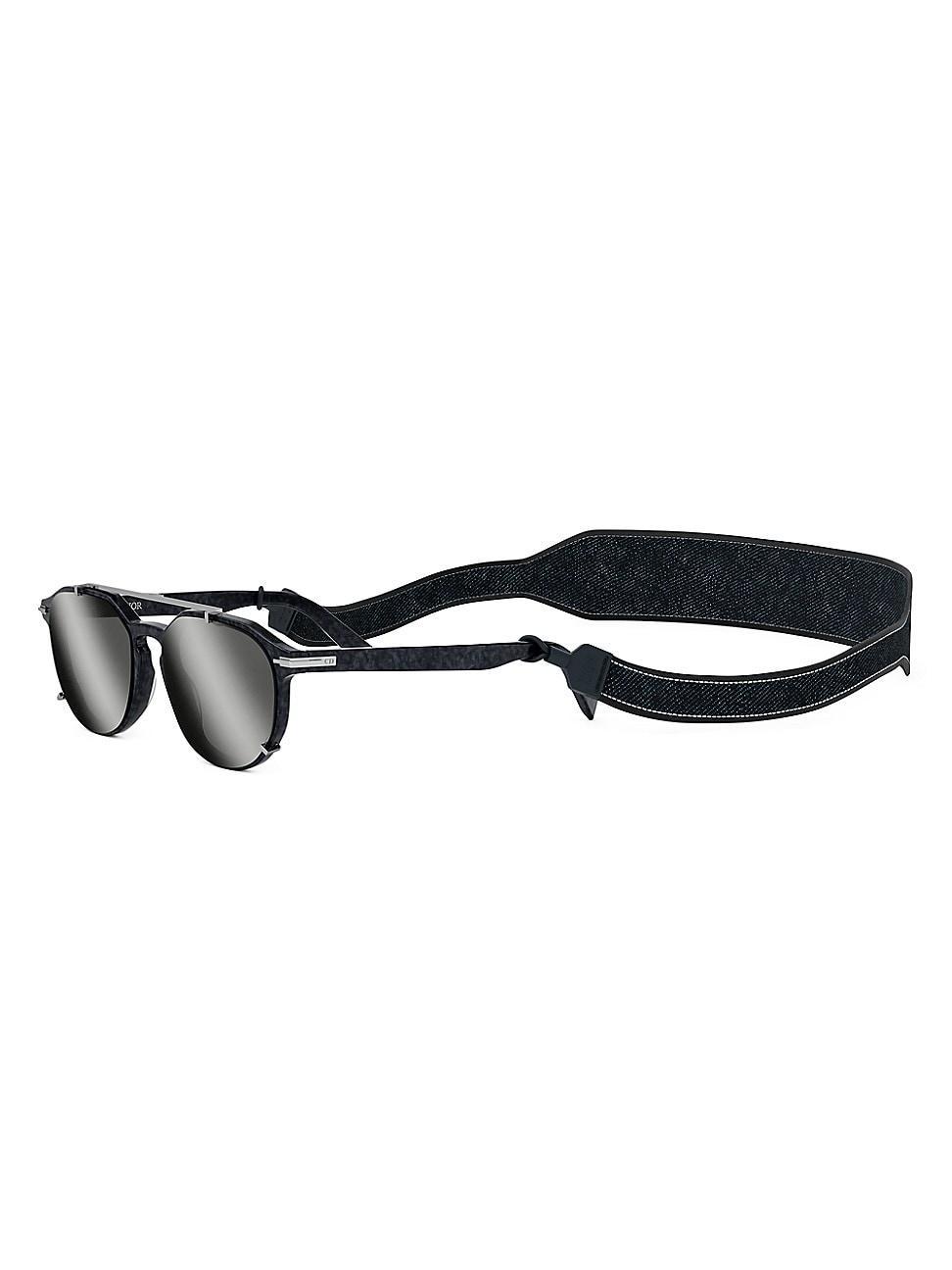 Mens DiorBlackSuit RI 56MM Round Sunglasses Product Image