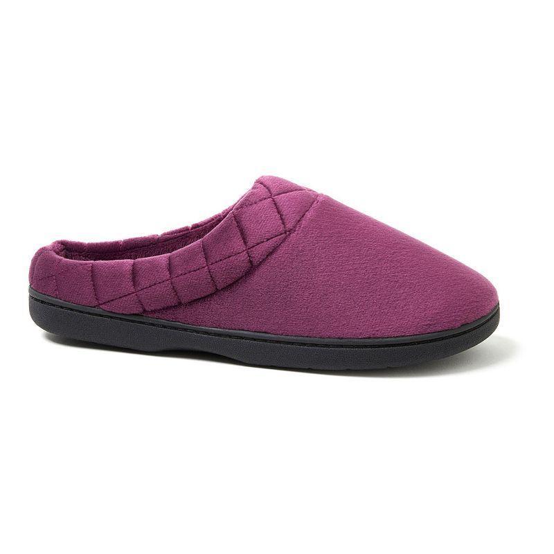 Dearfoams Darcy Velour Women's Clog Slippers, Size: XL Wide, Sleet Product Image