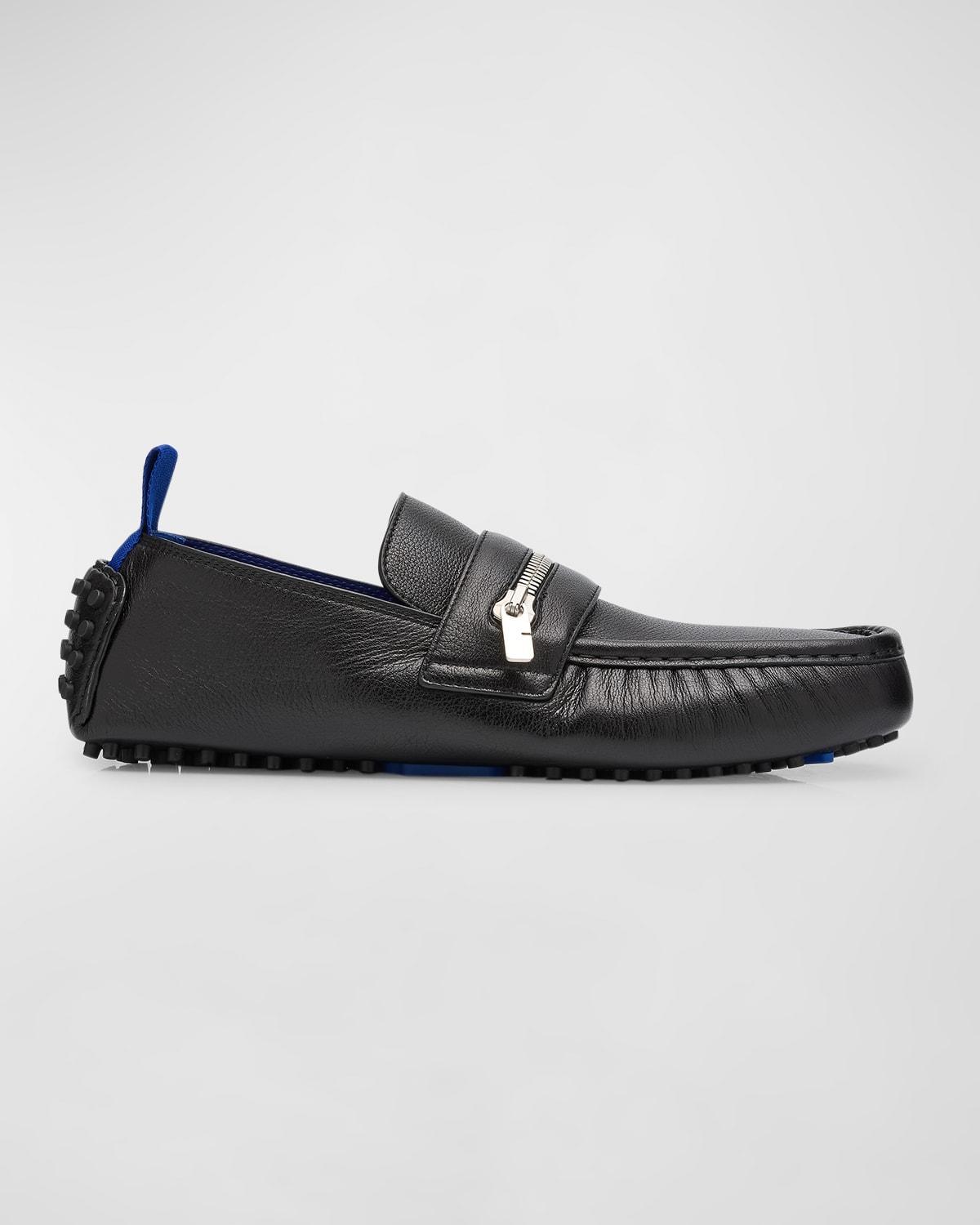 Mens Medusa Embroidered Loafers Product Image
