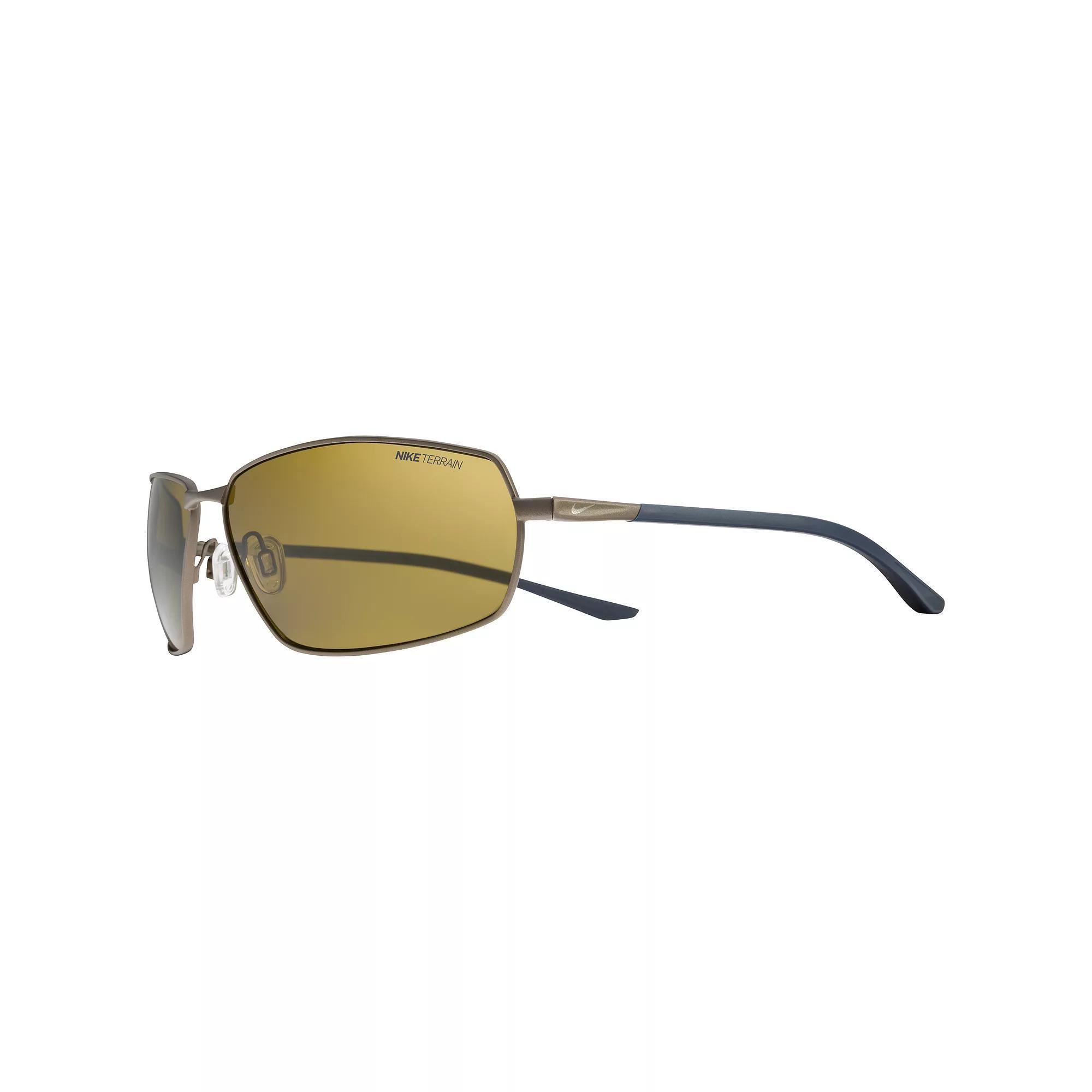 Men's Nike Pivot Eight Polarized Sport Golf Sunglasses, Satin Silver Product Image