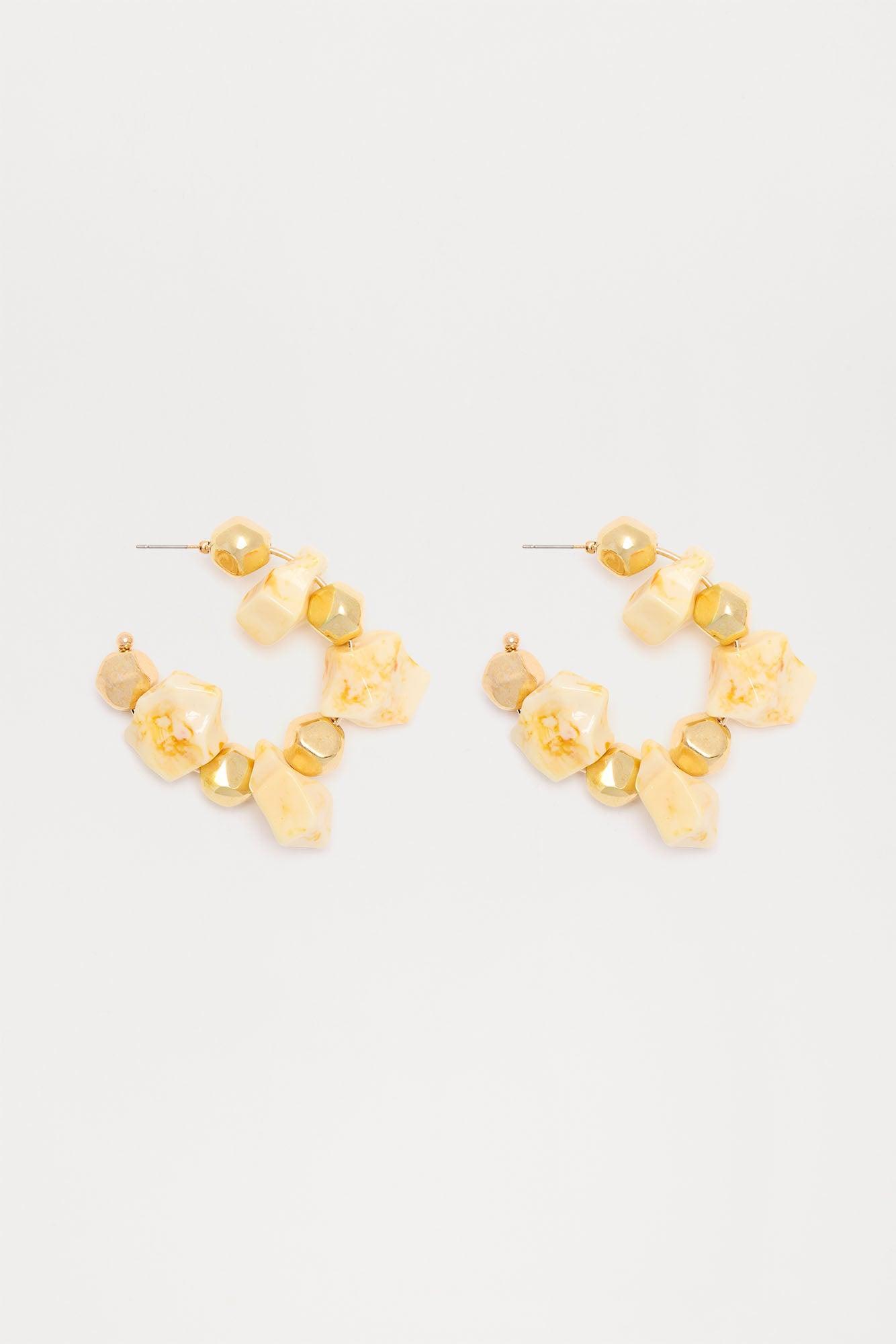 Sedona Hoop Earrings - Natural Product Image