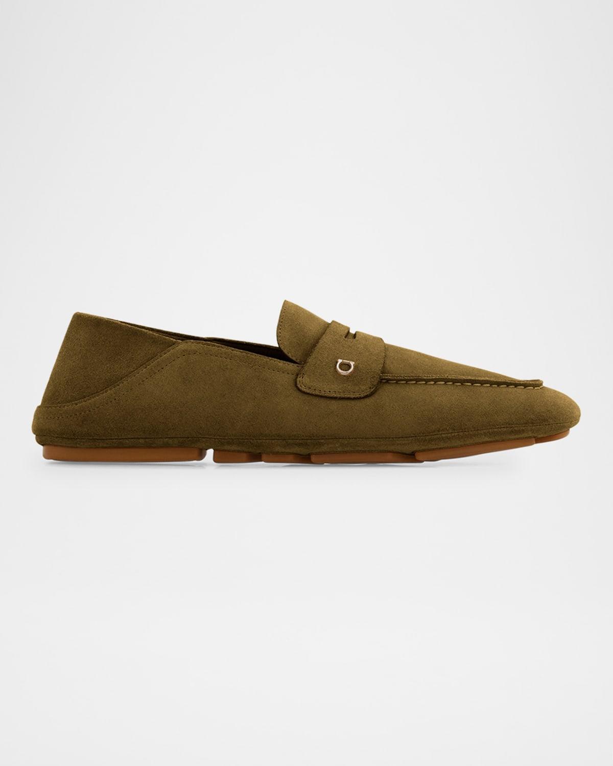 Mens Hamptons Suede Buckle Loafers Product Image