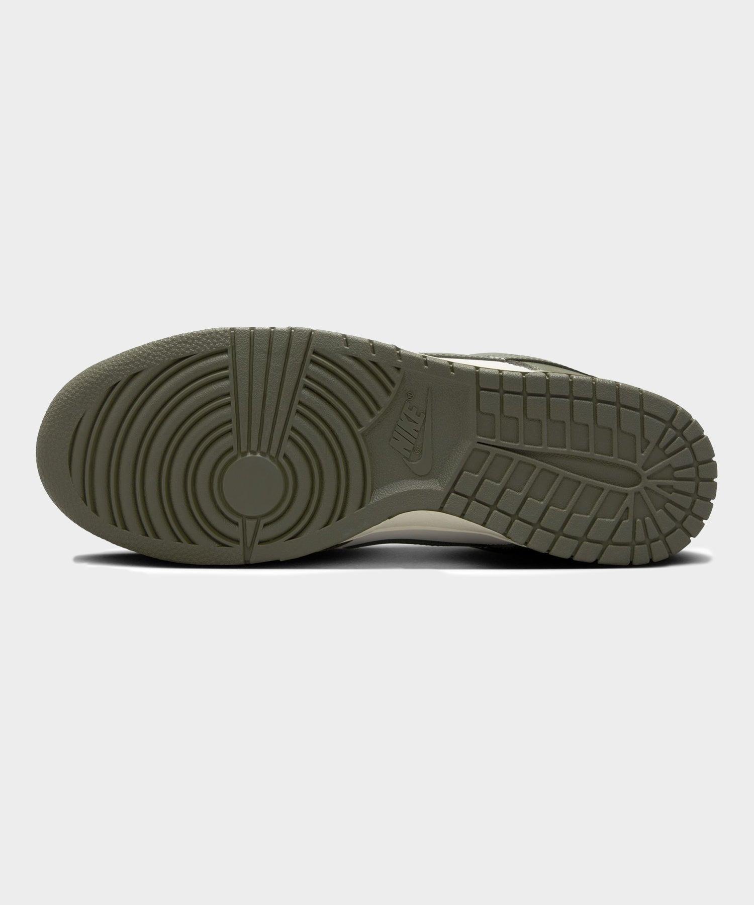 Nike Dunk Low Retro in Pale Ivory + Cargo Khaki Product Image