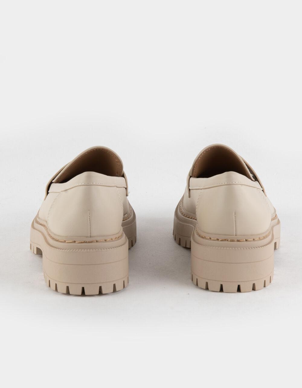 SODA Eureka Womens Penny Loafers - BONE Product Image