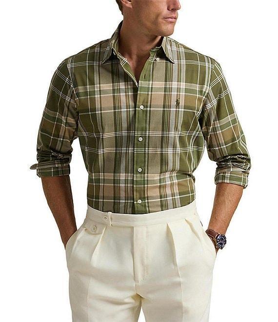 Polo Ralph Lauren Classic Fit Multi Plaid Stretch Poplin Long Sleeve Woven Shirt Product Image