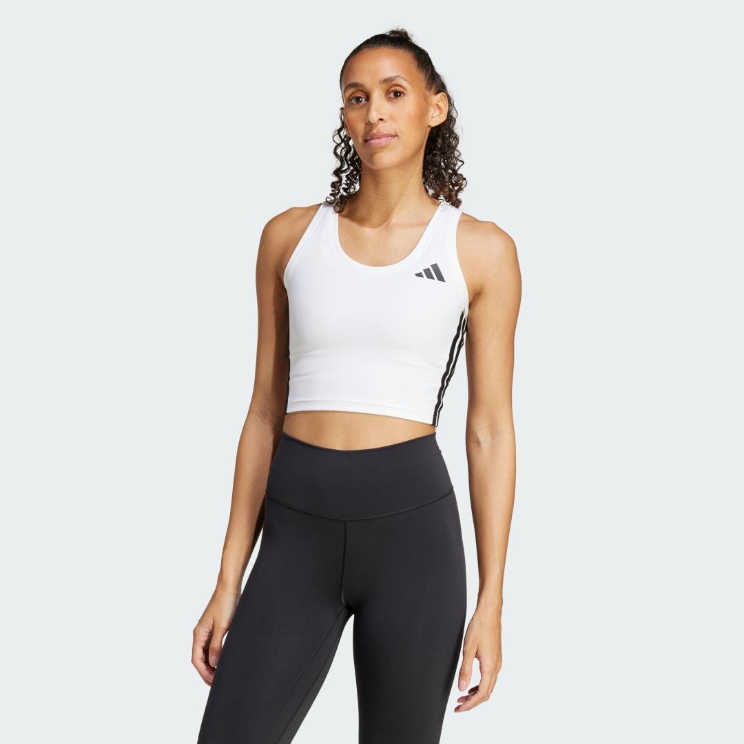 Train Essentials 3-Stripes Crop Tank Top Product Image