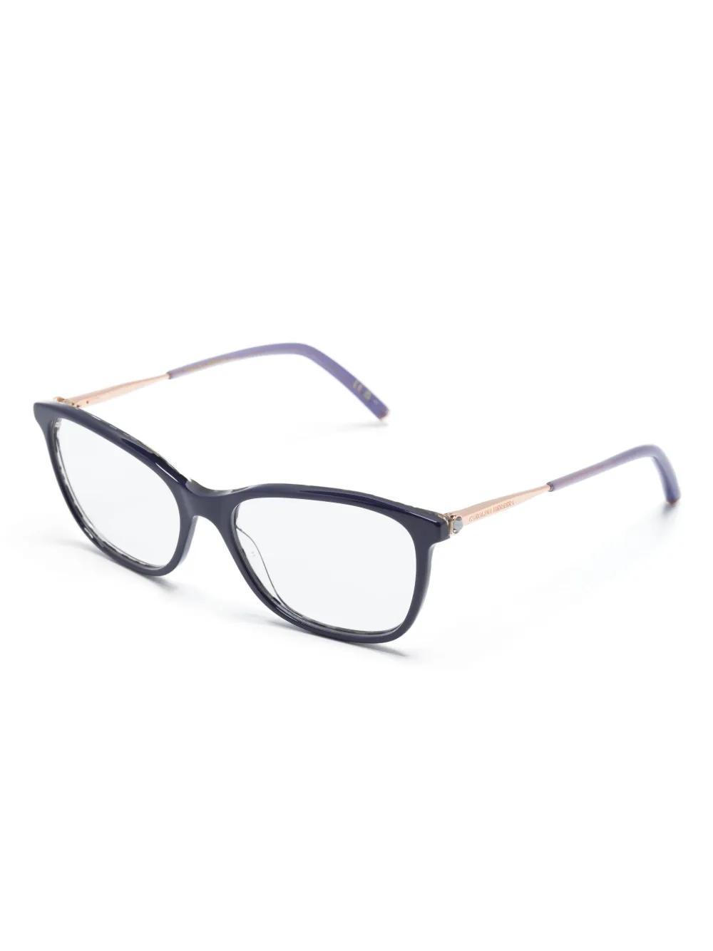 CAROLINA HERRERA Her 0197 Cat-eye Frame Glasses In Purple Product Image