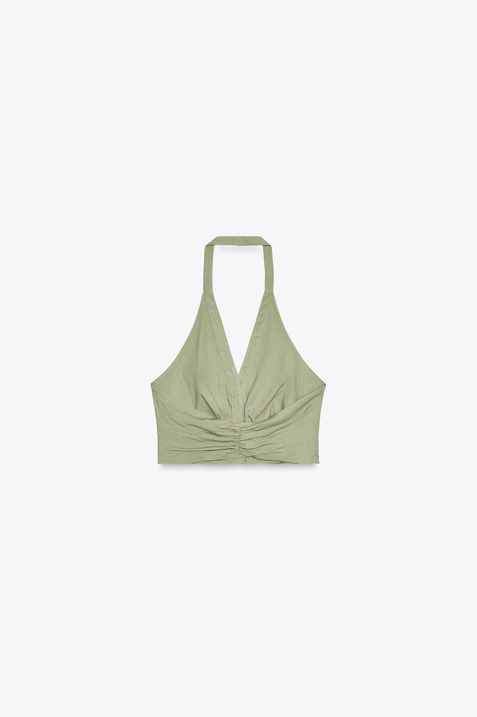 HALTER LINEN TOP Product Image