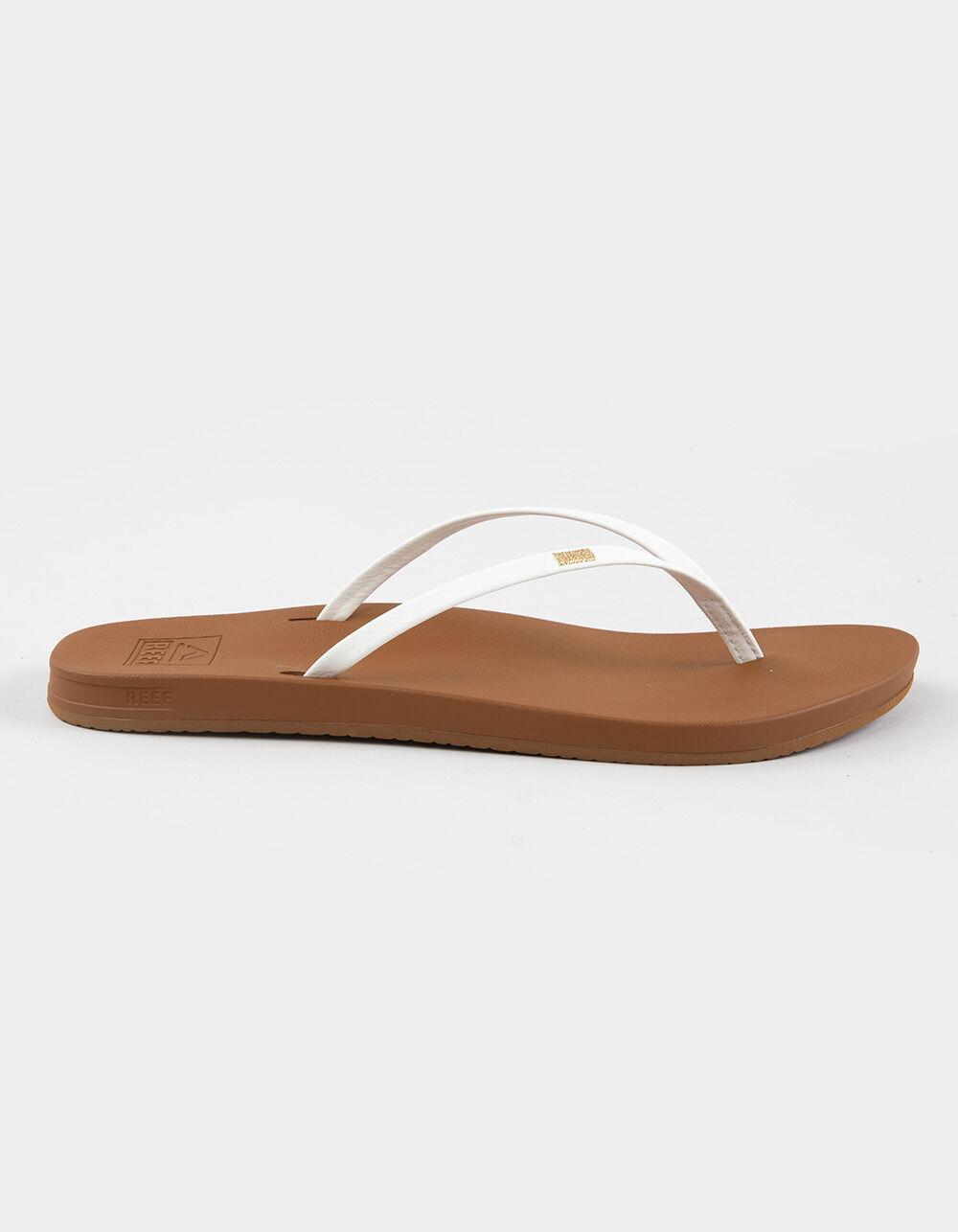 REEF Cushion Slim Womens Thong Sandals - WHITE Product Image