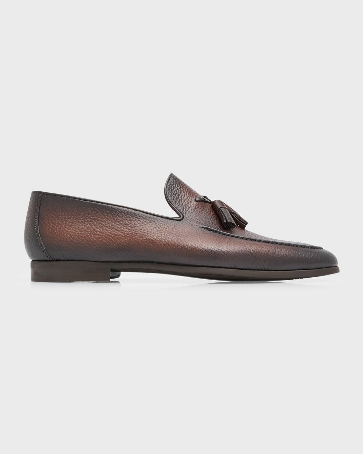 Mens Delray Tassel Burnish Suede Loafers Product Image