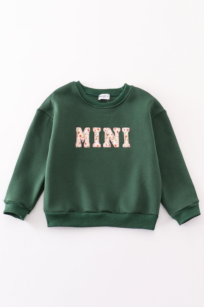 Forest MAMA&MINI applique fleece mom&me sweatshirt Product Image
