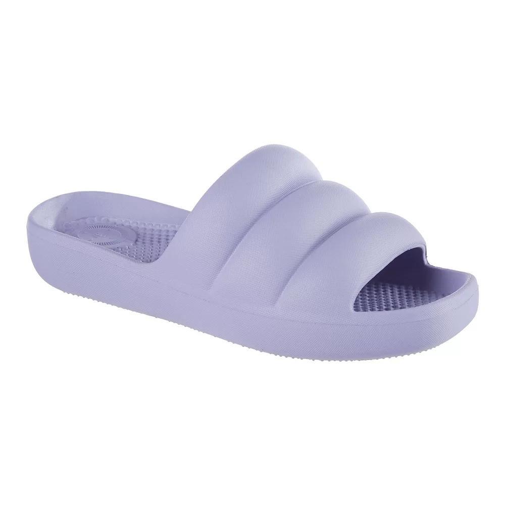totes Women's Everywear® Molded Puffy Slide Sandals, Size: 8, White Product Image