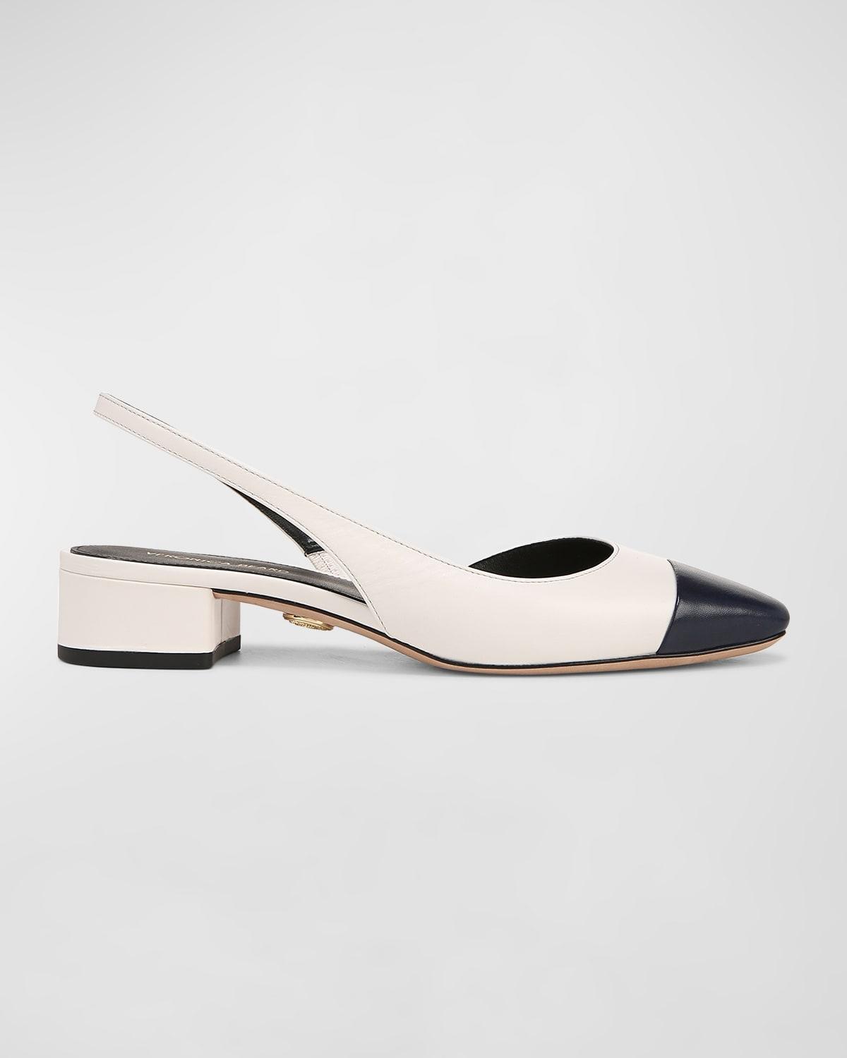 Cecile Leather Slingback Ballerina Flats Product Image
