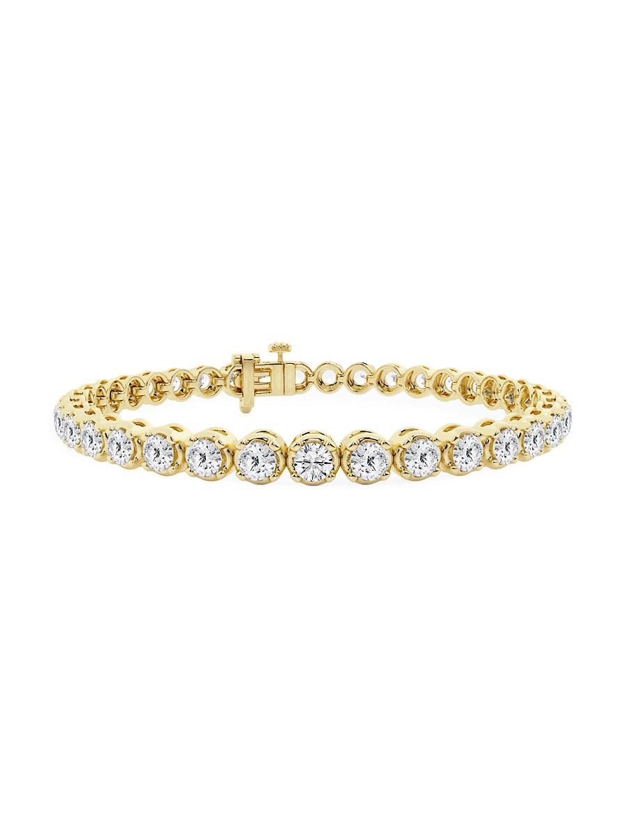 Womens 14K White Gold & Round Lab-Grown Diamond 4-Prong Tennis Bracelet/2.00-15.00 TCW Product Image