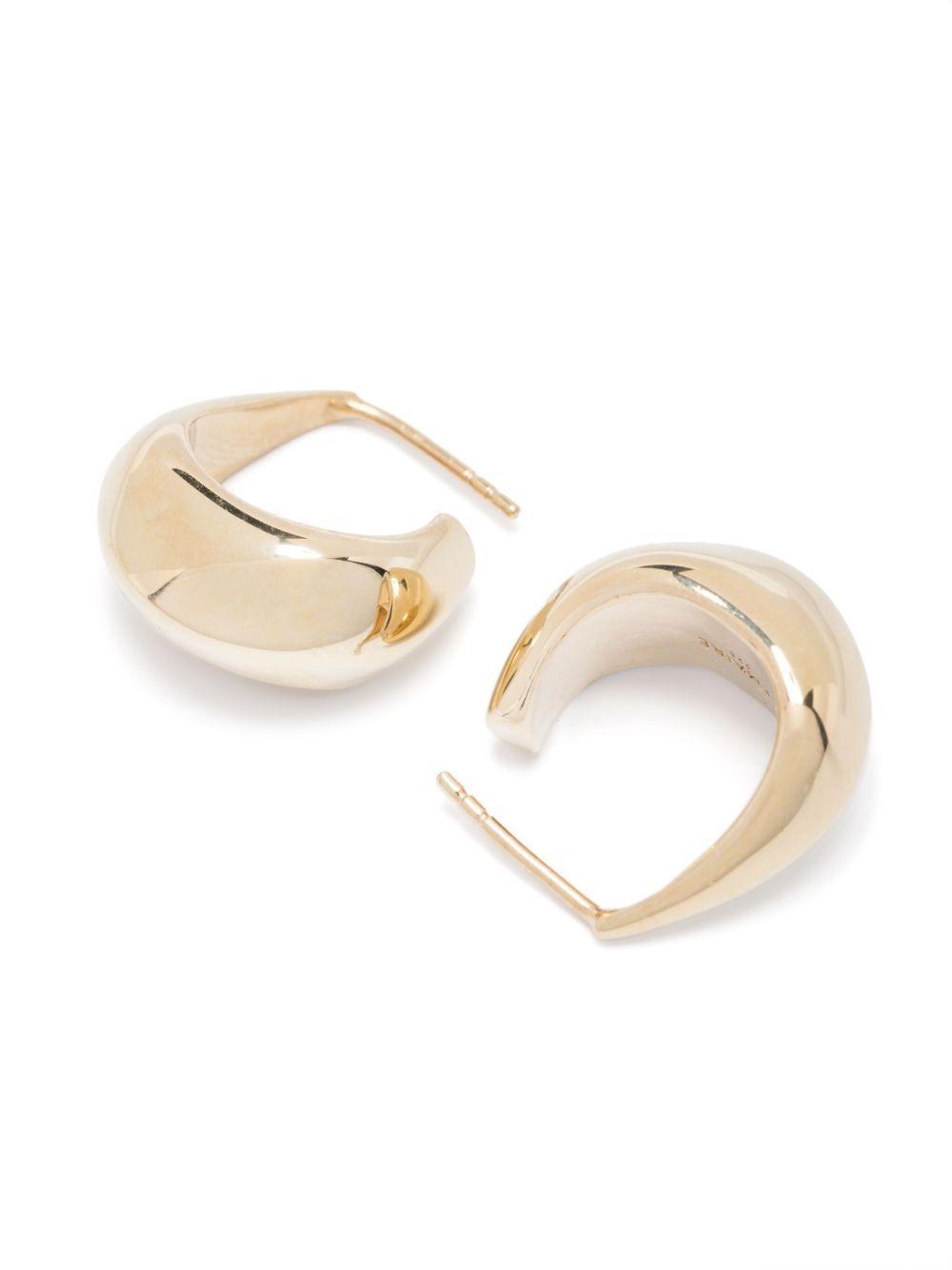 curved mini drop earrings  Product Image